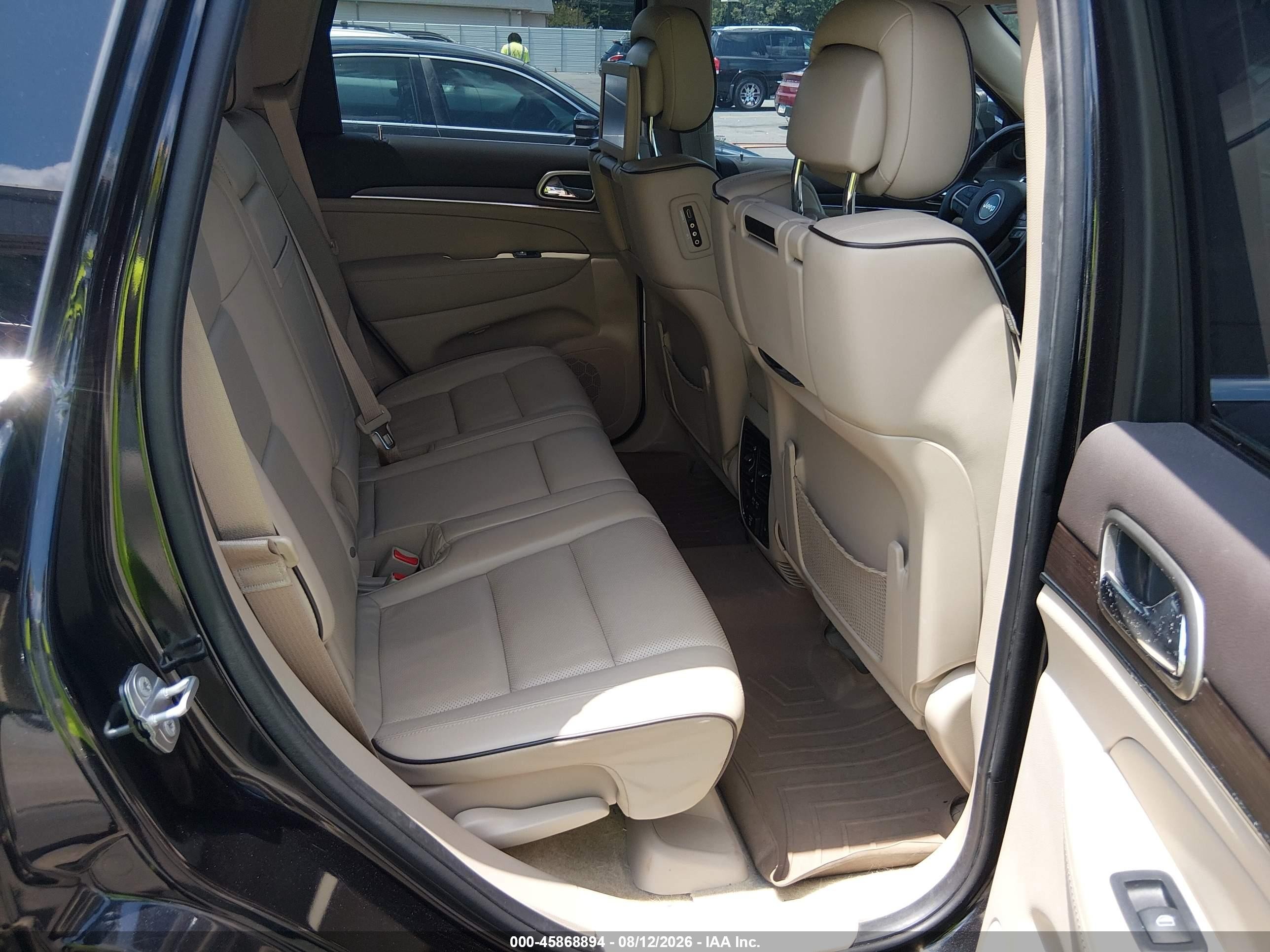 2015 Jeep Grand Cherokee Overland Black vin: 1C4RJECM1FC860559