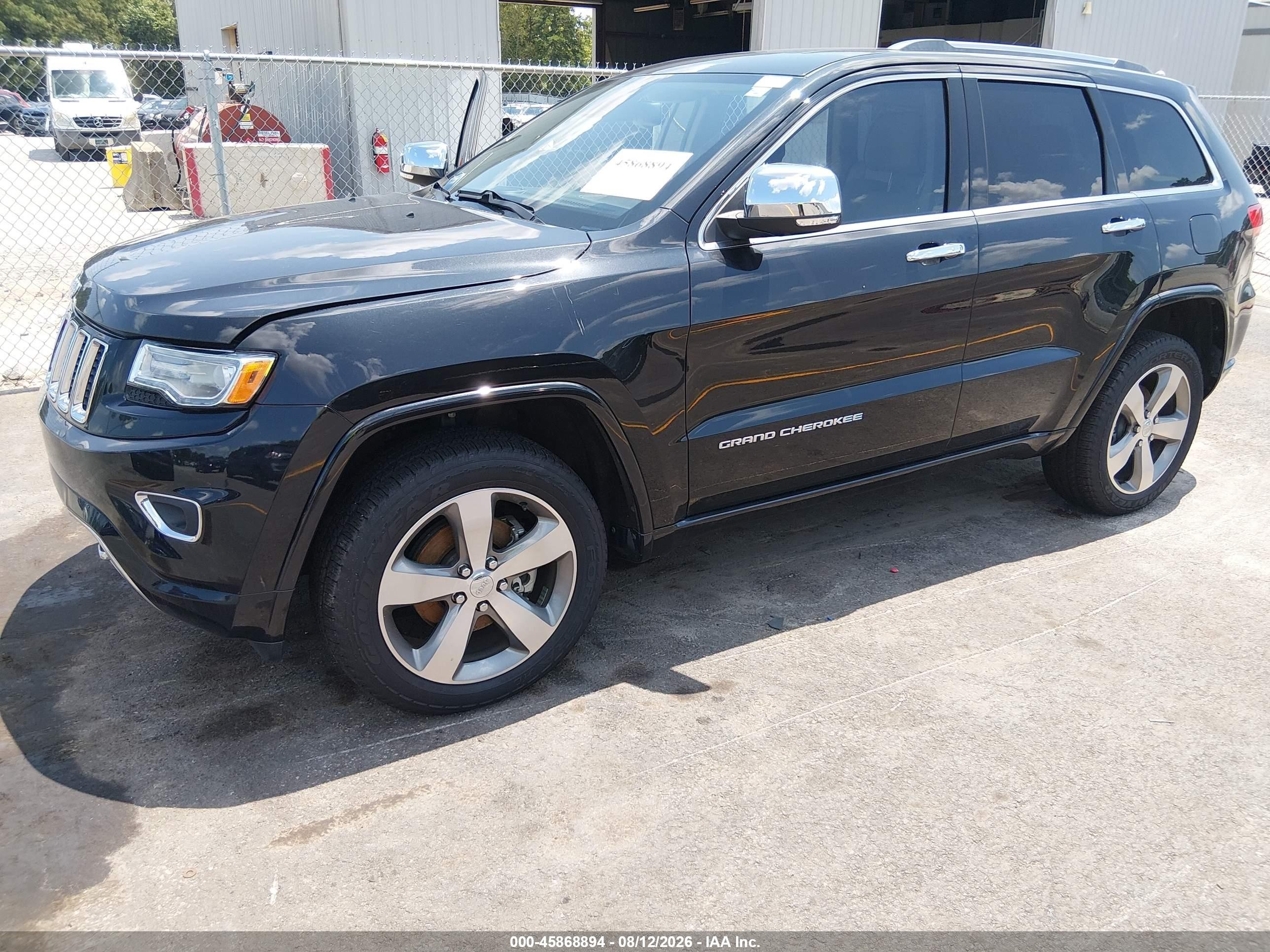 2015 Jeep Grand Cherokee Overland Black vin: 1C4RJECM1FC860559