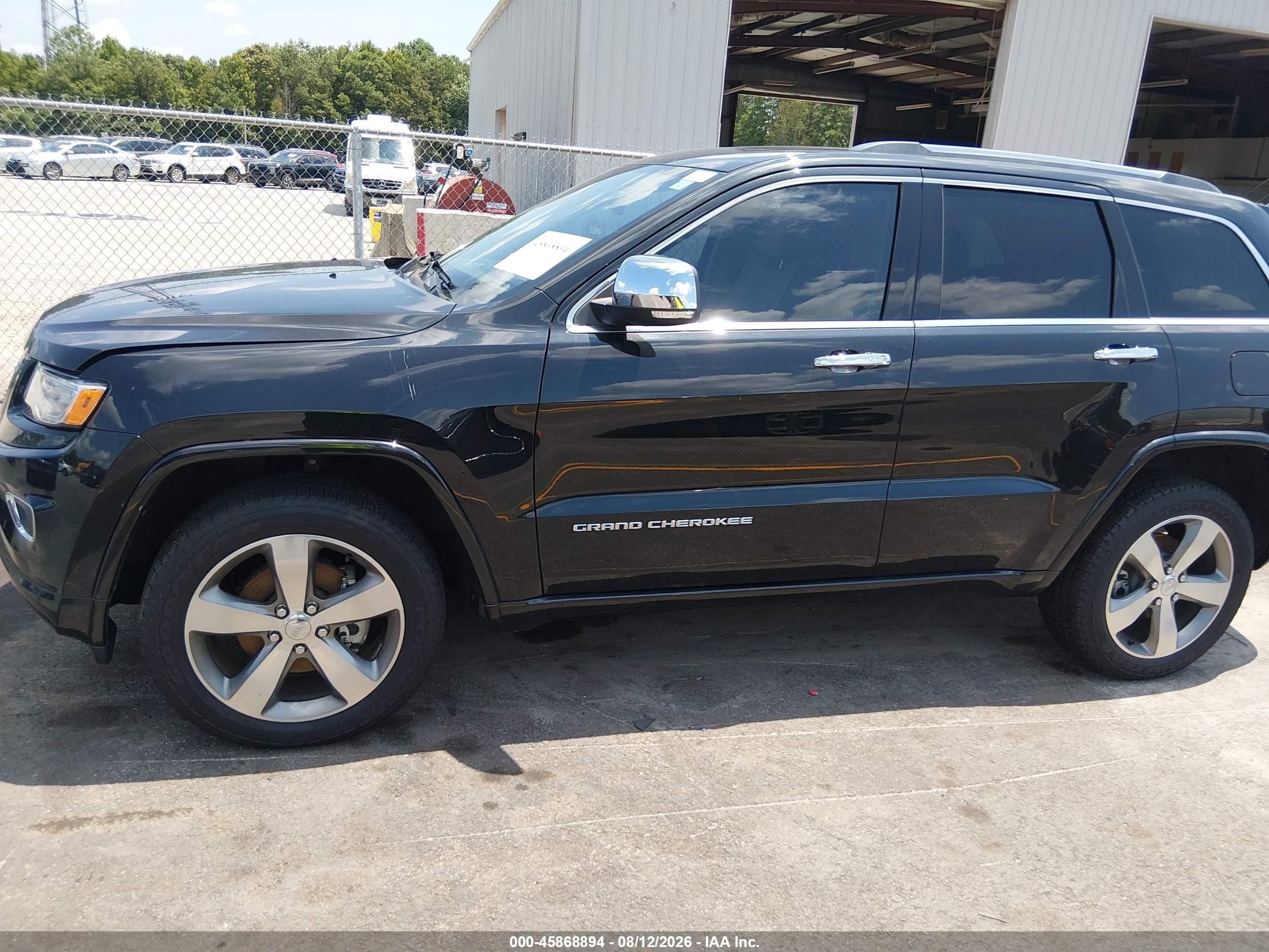 2015 Jeep Grand Cherokee Overland Black vin: 1C4RJECM1FC860559