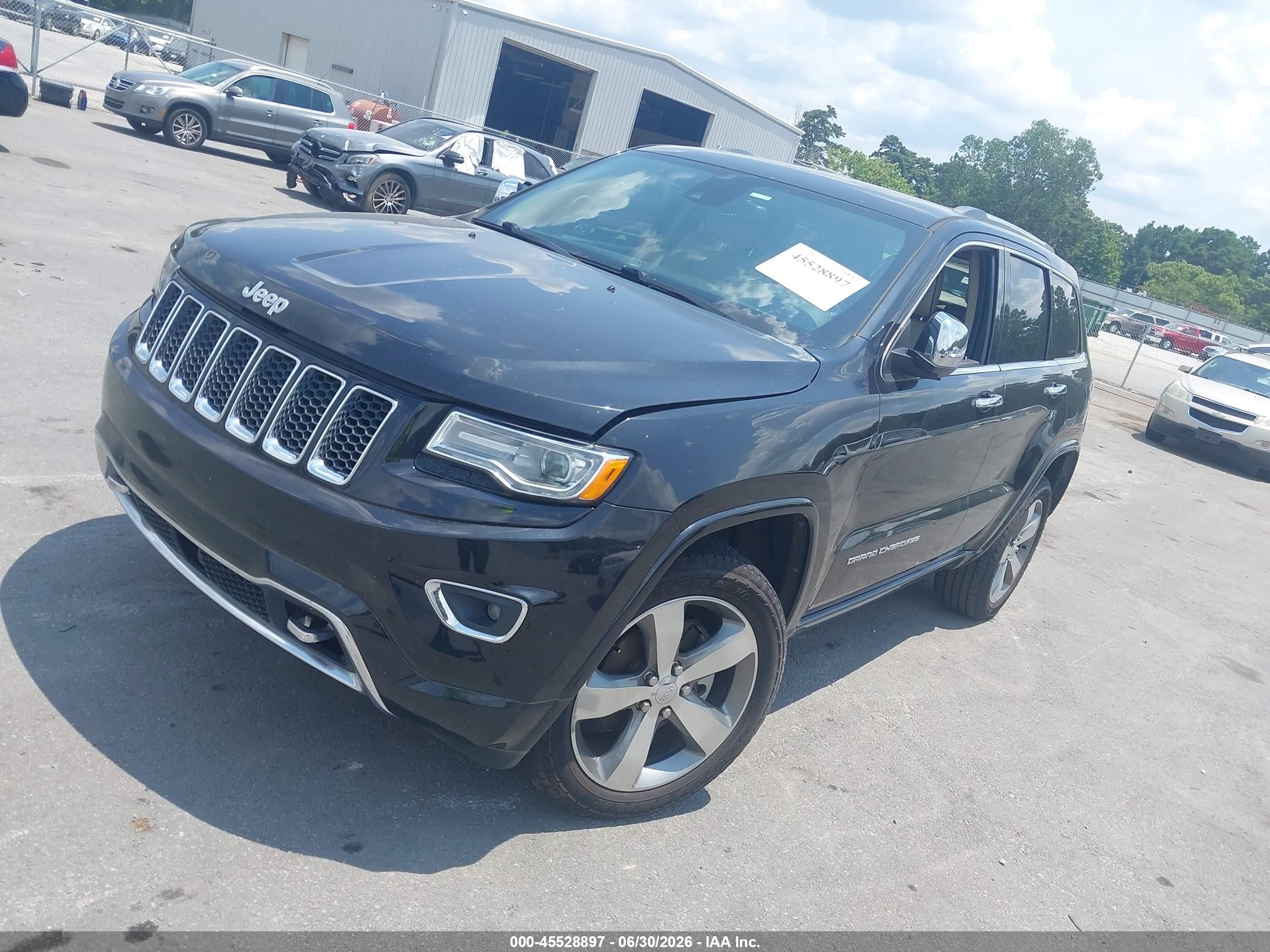 2015 Jeep Grand Cherokee Overland Gray vin: 1C4RJECM4FC920267