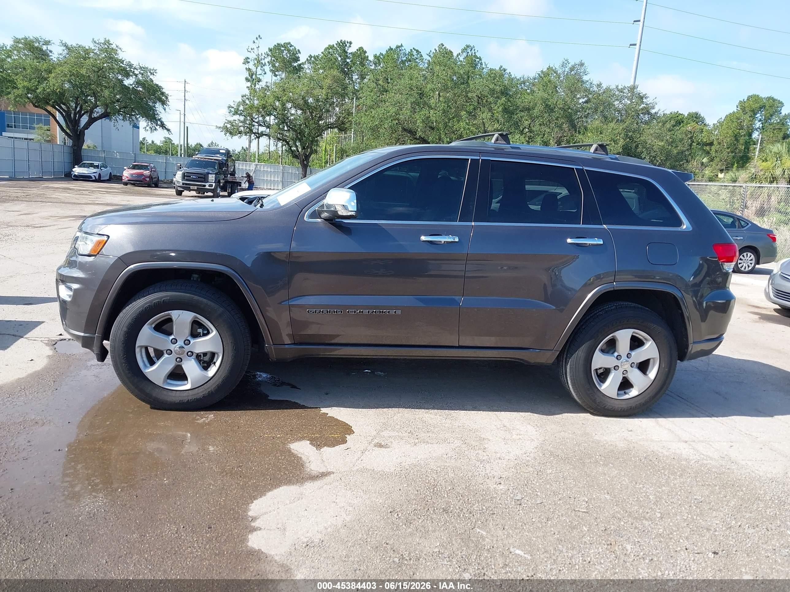 2018 Jeep Grand Cherokee Overland 4x2 Gray vin: 1C4RJECM4JC428704