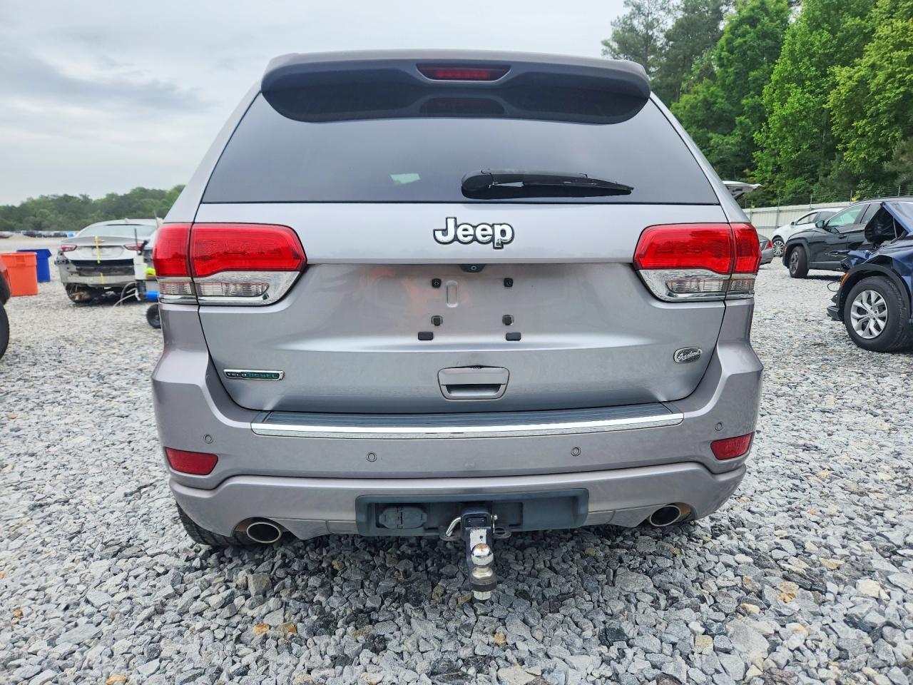 2014 Jeep Grand Cherokee Overland Silver vin: 1C4RJECM7EC532125