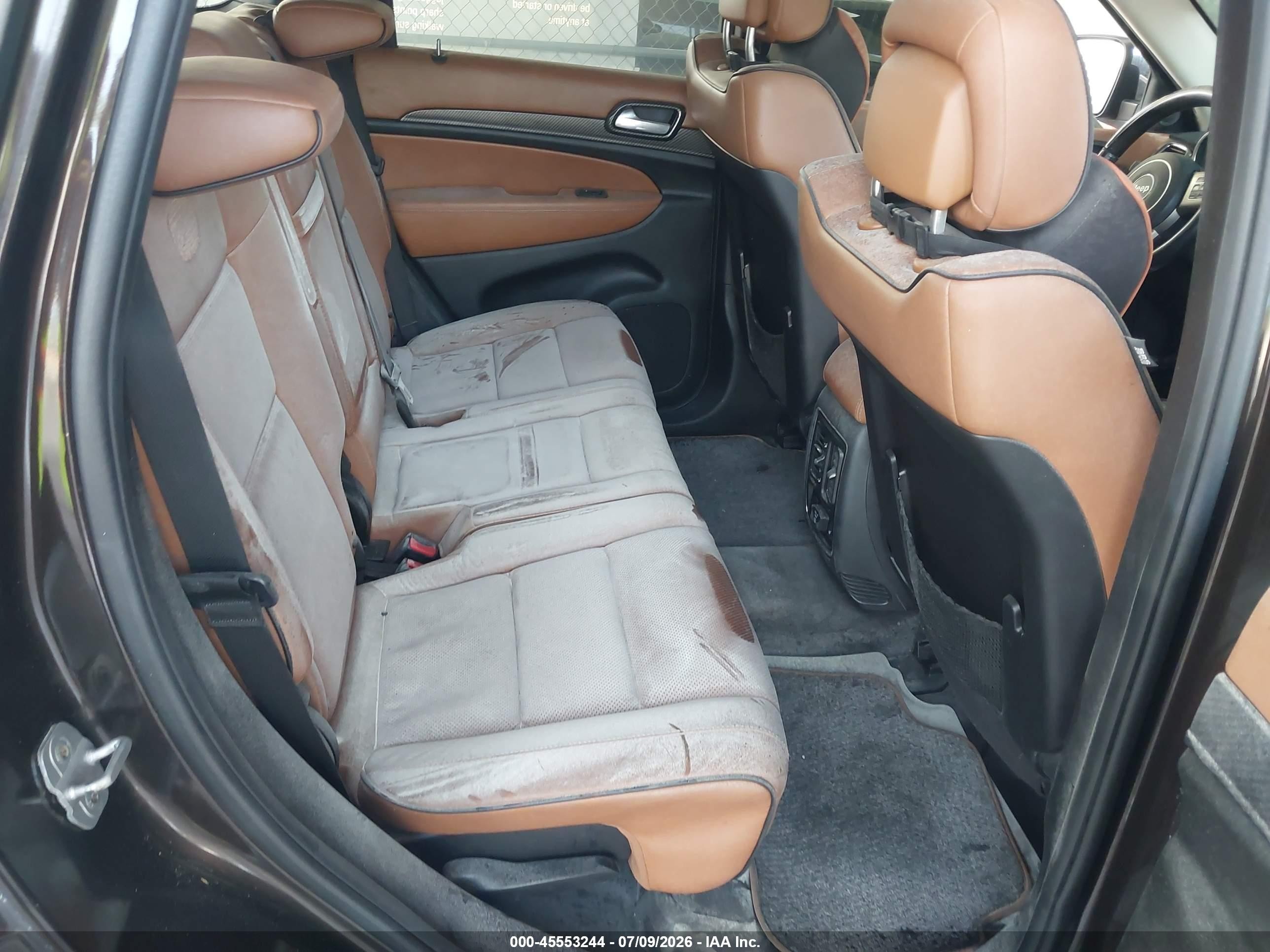 2012 Jeep Grand Cherokee Overland Gray vin: 1C4RJECT0CC235055