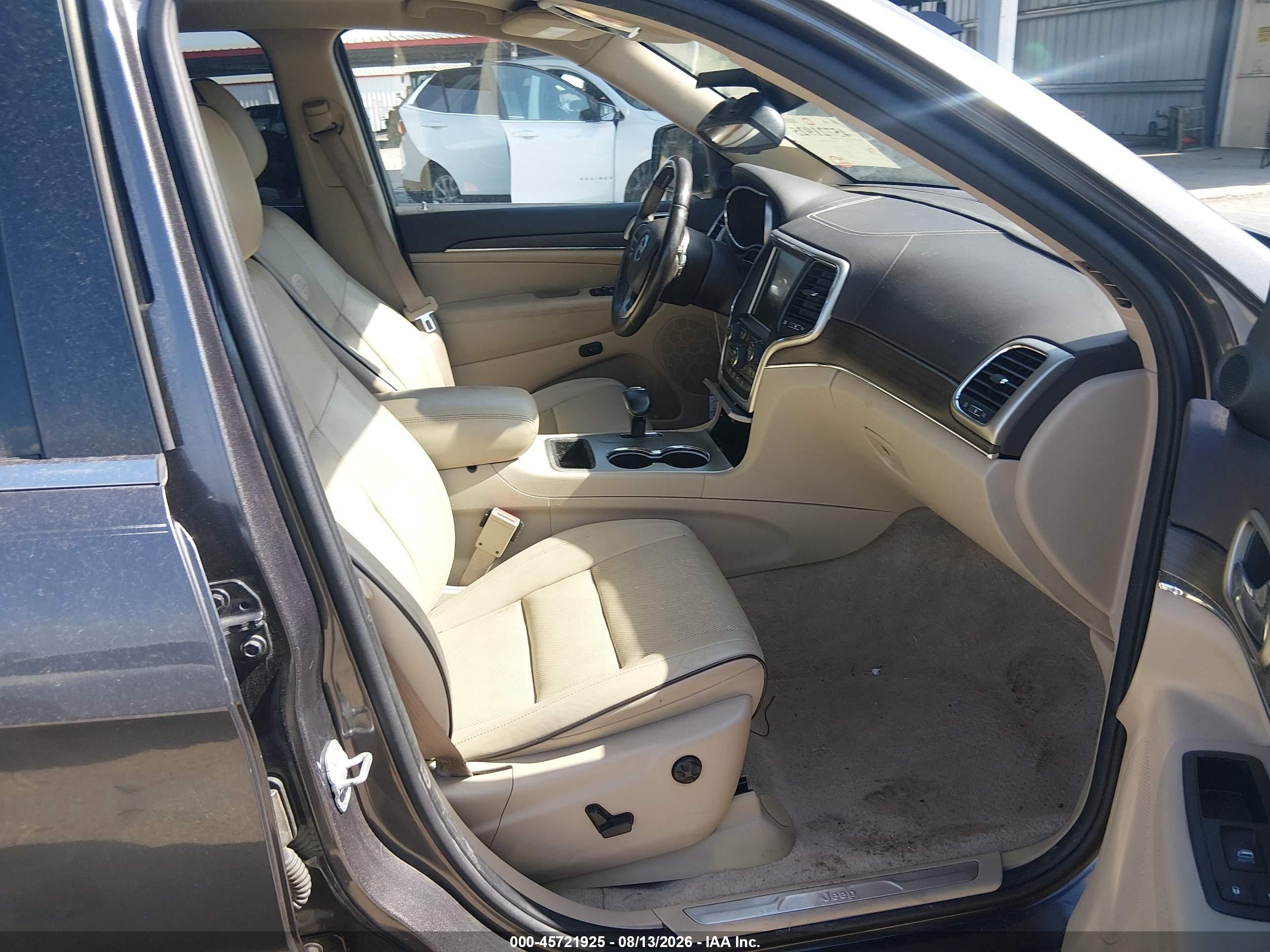 2014 Jeep Grand Cherokee Overland Gray vin: 1C4RJECT0EC442614