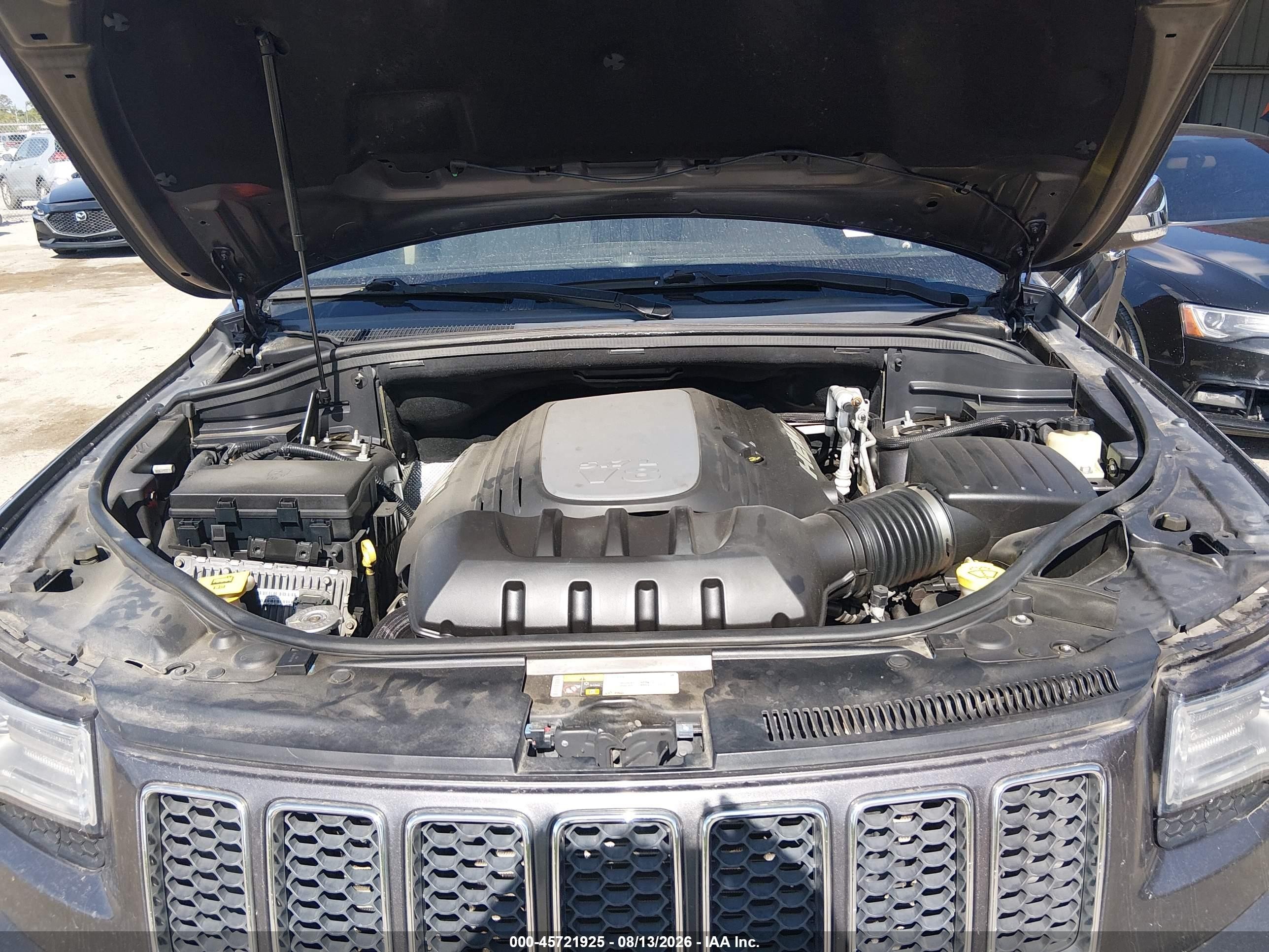 2014 Jeep Grand Cherokee Overland Gray vin: 1C4RJECT0EC442614