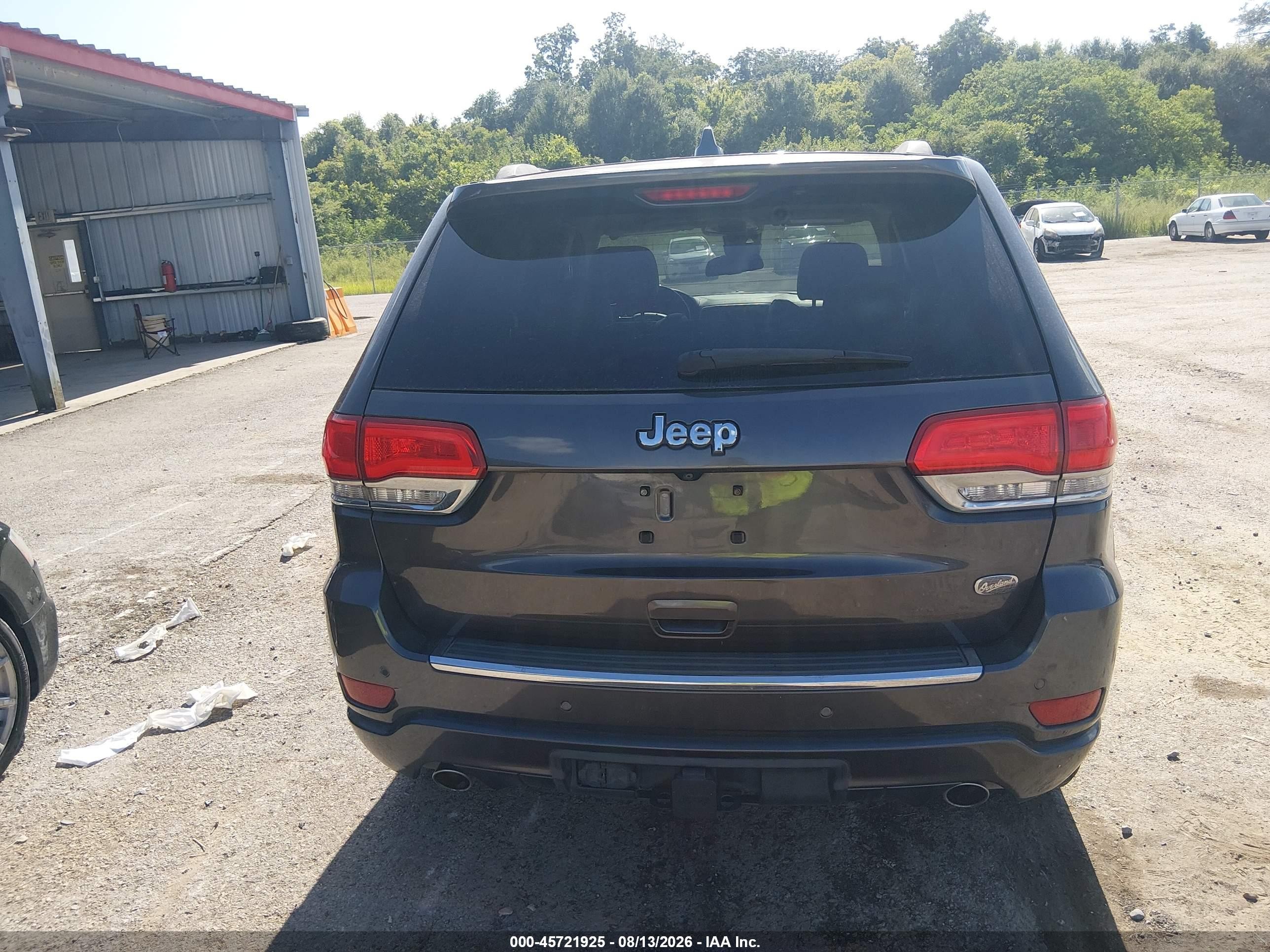 2014 Jeep Grand Cherokee Overland Gray vin: 1C4RJECT0EC442614