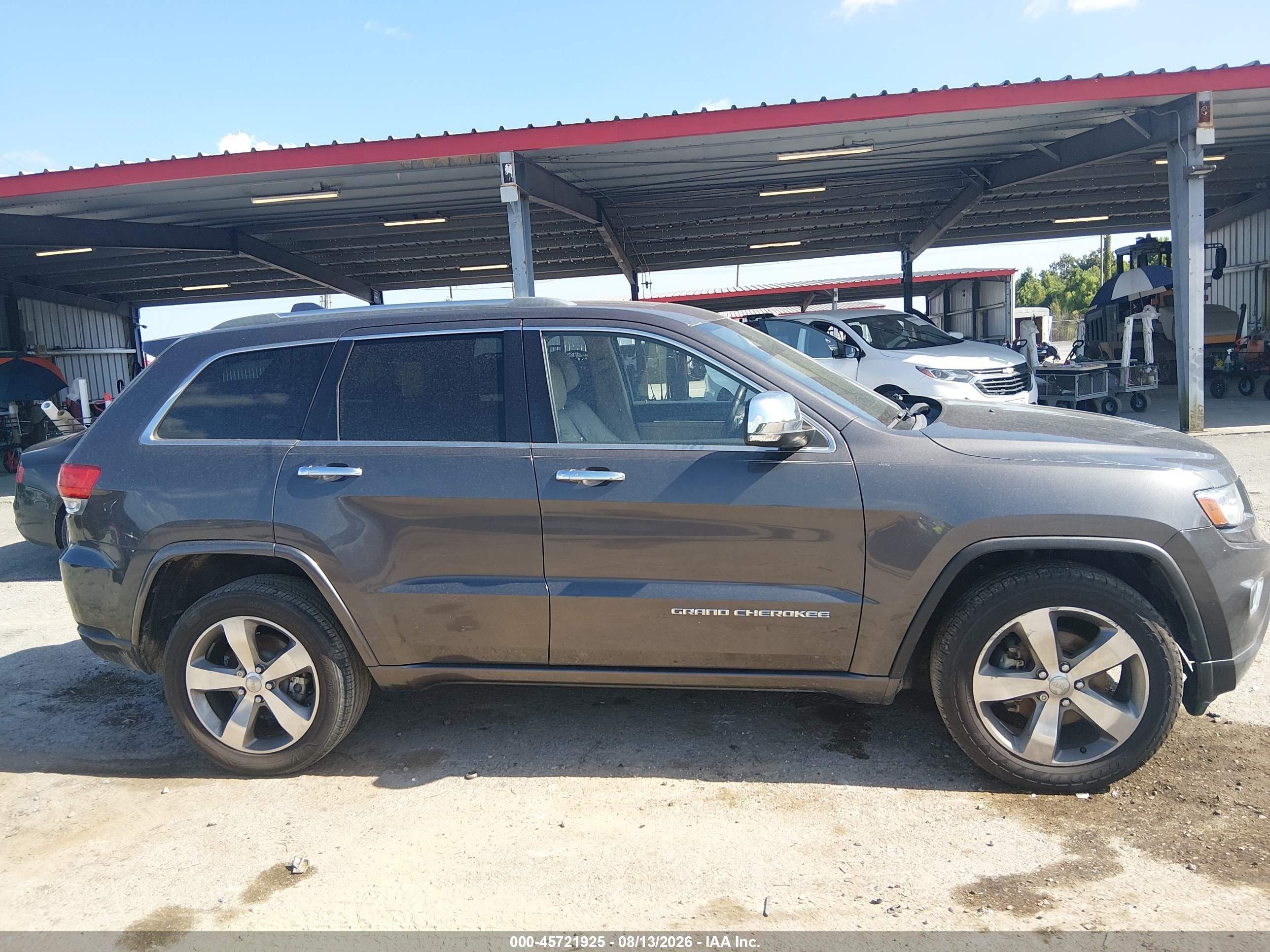 2014 Jeep Grand Cherokee Overland Gray vin: 1C4RJECT0EC442614