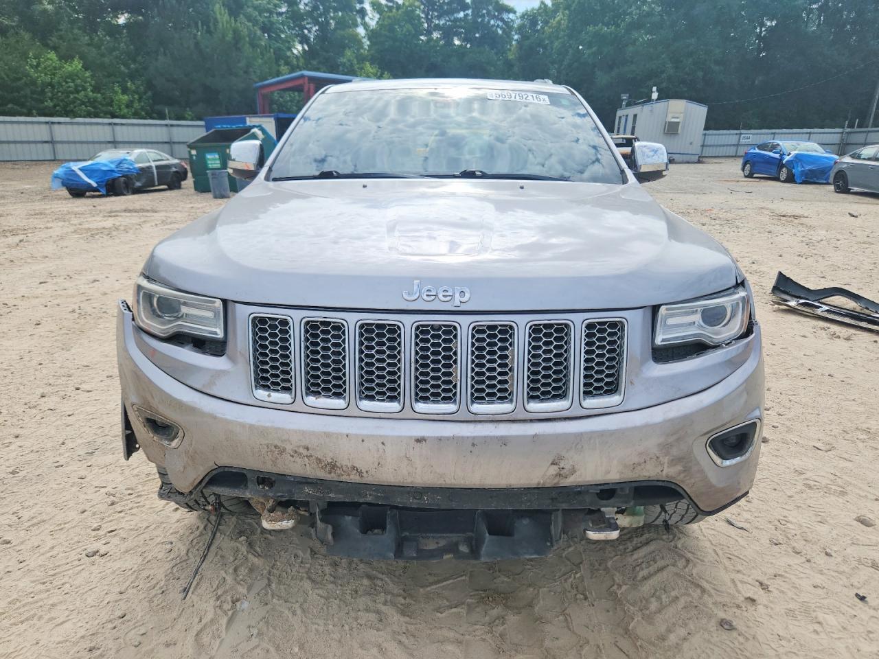 2015 Jeep Grand Cherokee Overland Gray vin: 1C4RJECT0FC735124