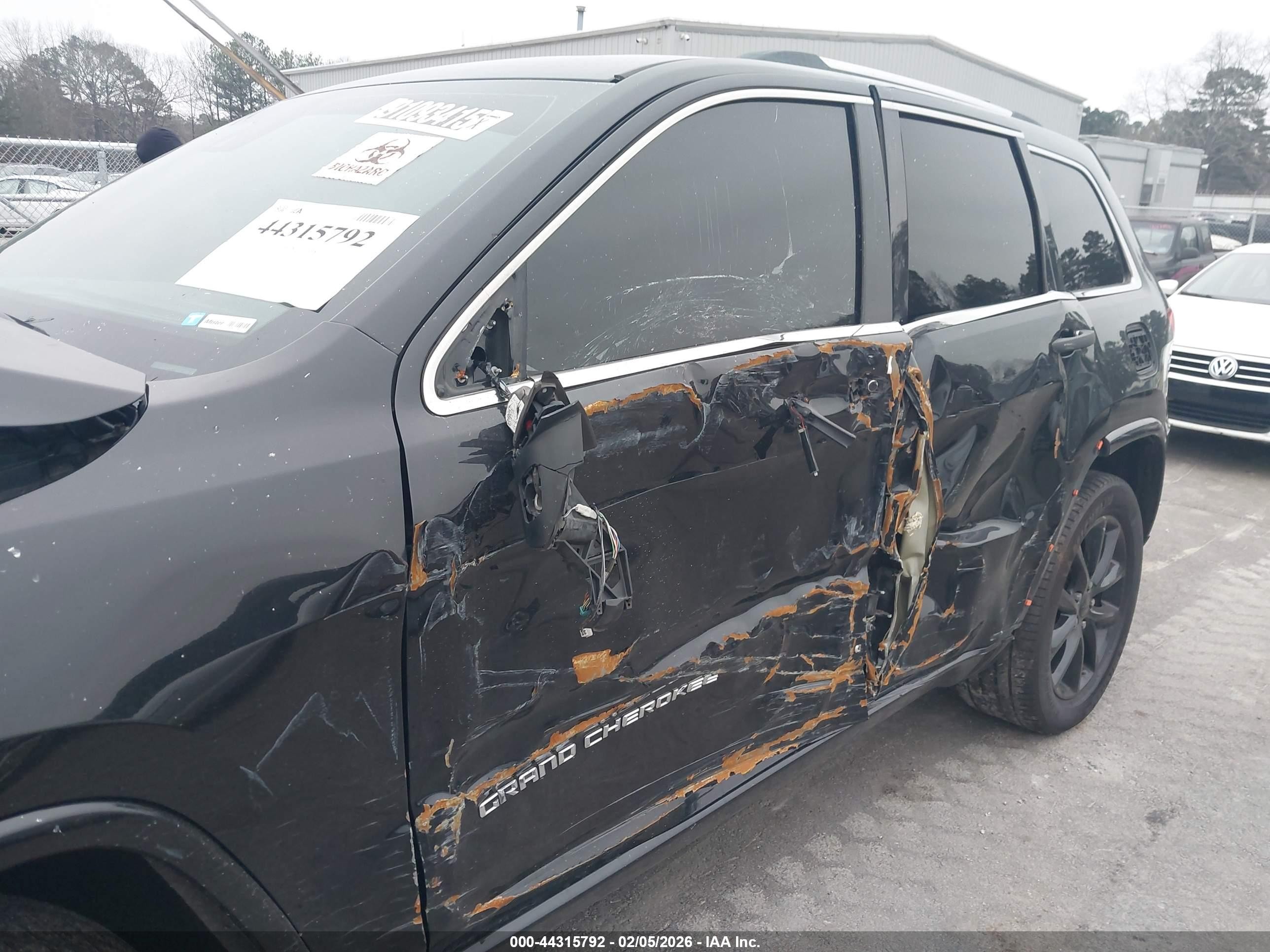 2015 Jeep Grand Cherokee Overland Black vin: 1C4RJECT0FC792892
