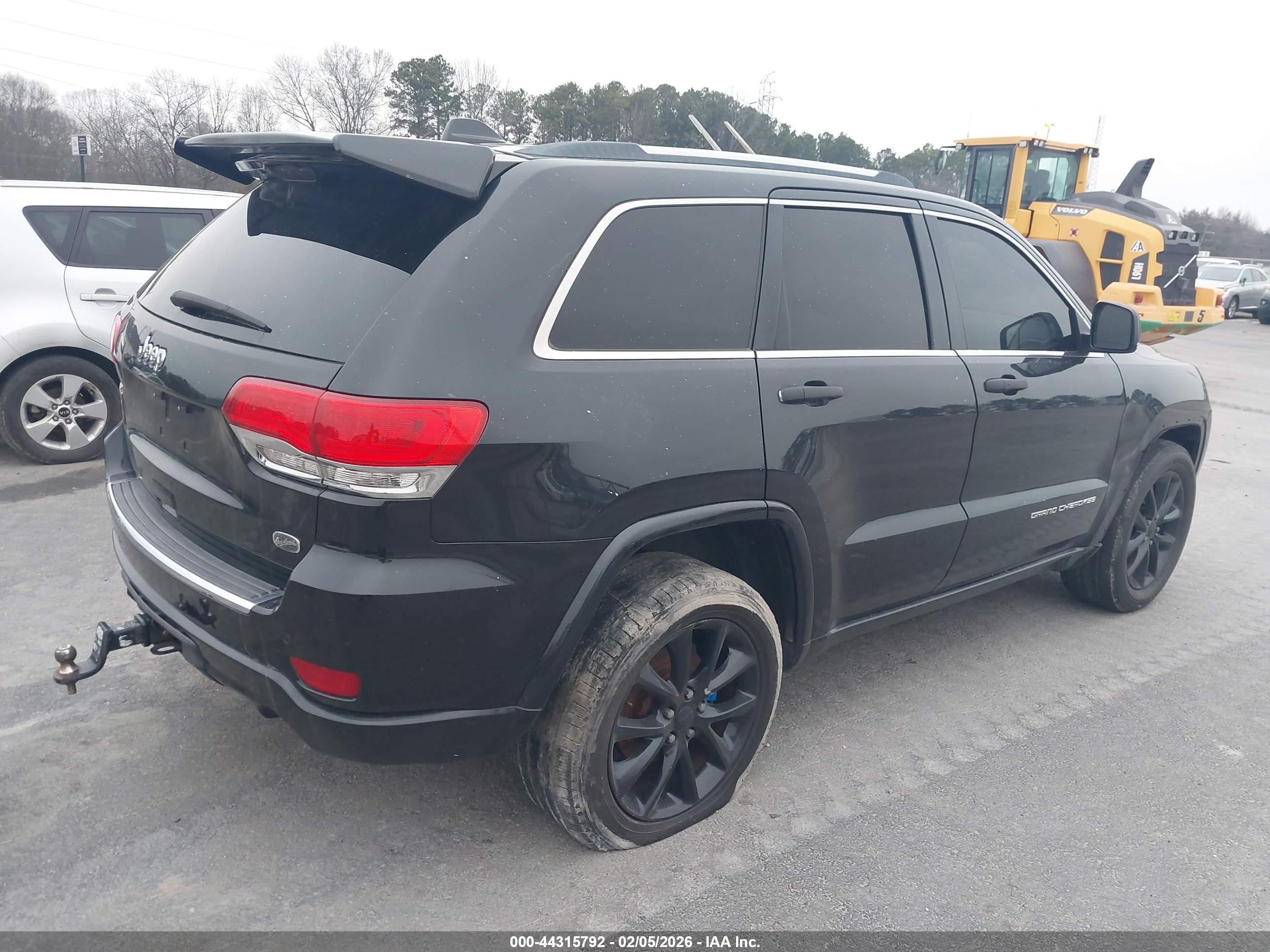 2015 Jeep Grand Cherokee Overland Black vin: 1C4RJECT0FC792892