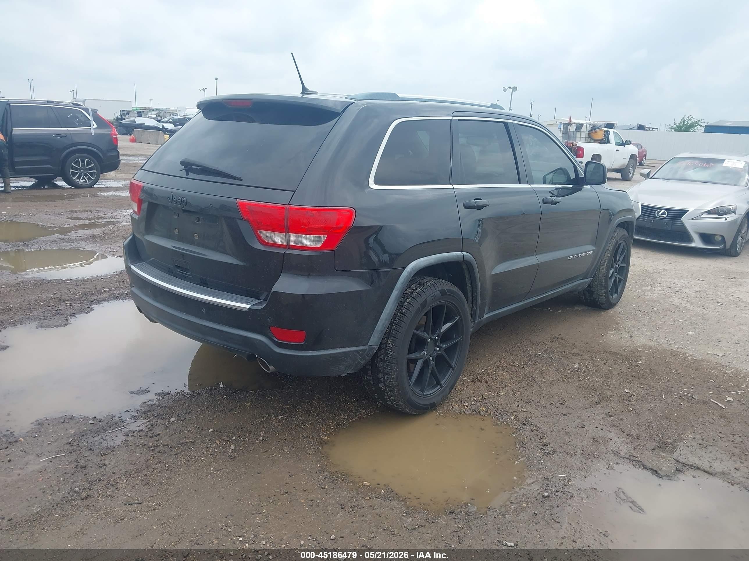2013 Jeep Grand Cherokee Overland Black vin: 1C4RJECT1DC612770