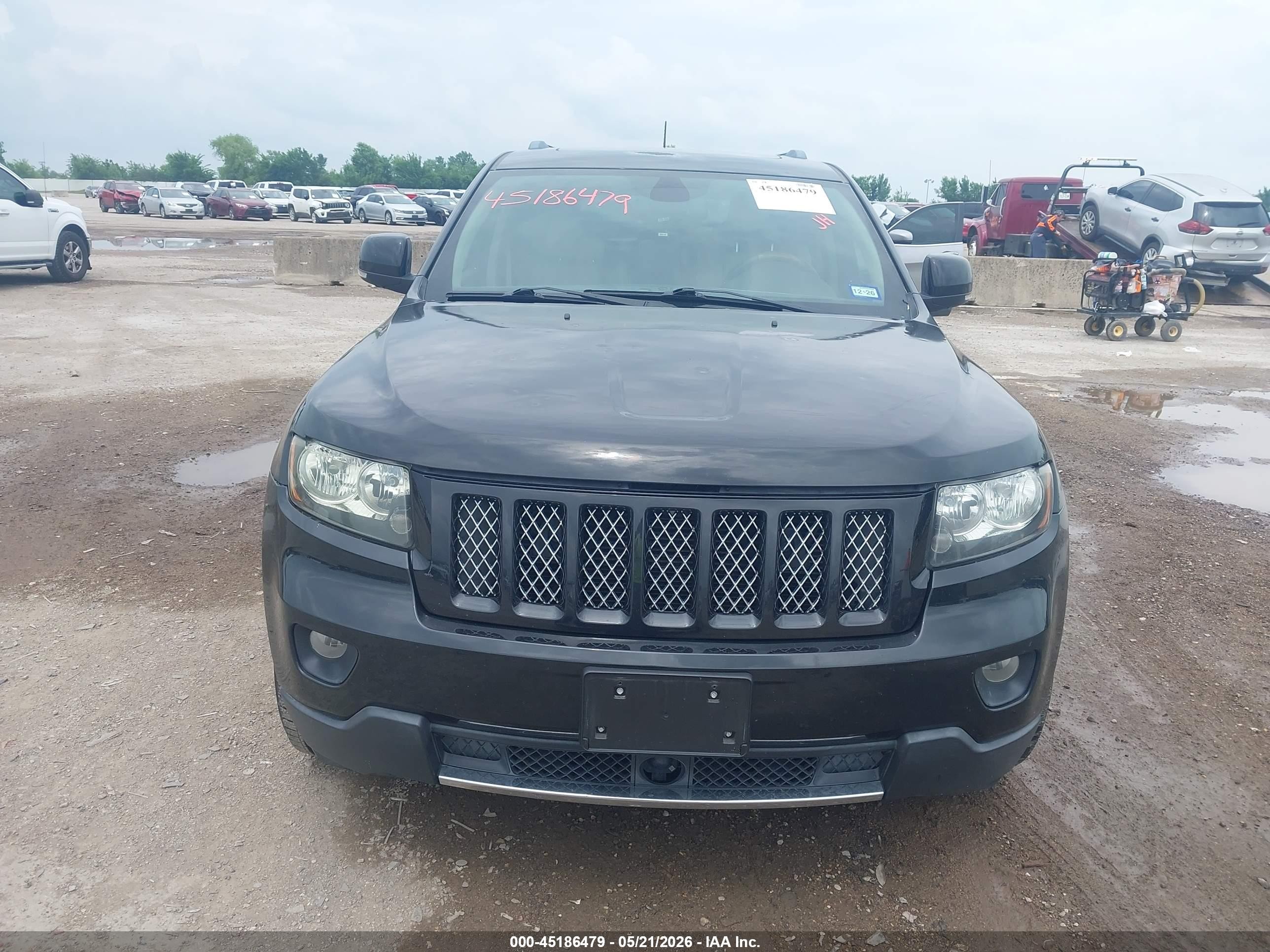 2013 Jeep Grand Cherokee Overland Black vin: 1C4RJECT1DC612770