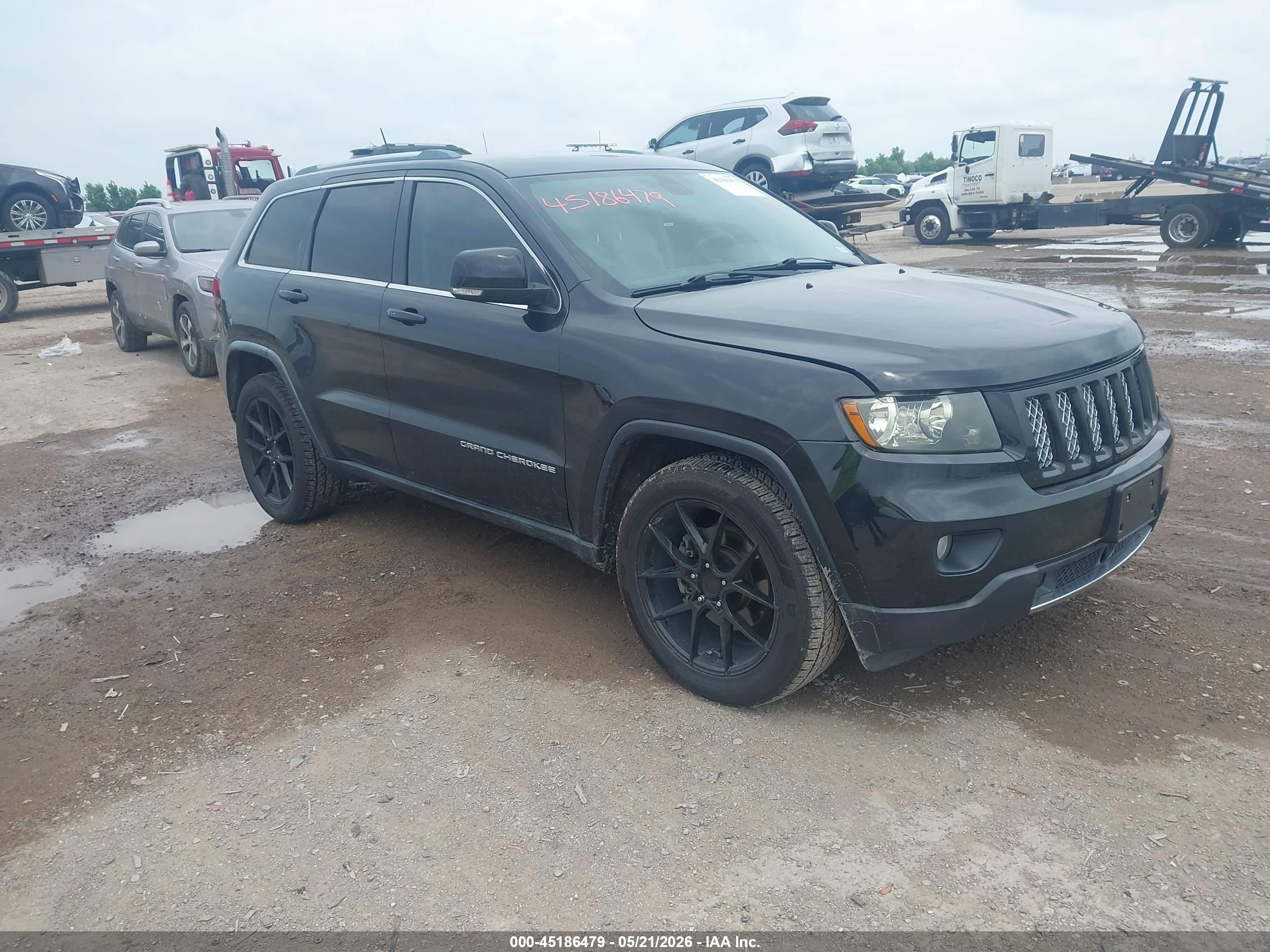 2013 Jeep Grand Cherokee Overland Black vin: 1C4RJECT1DC612770