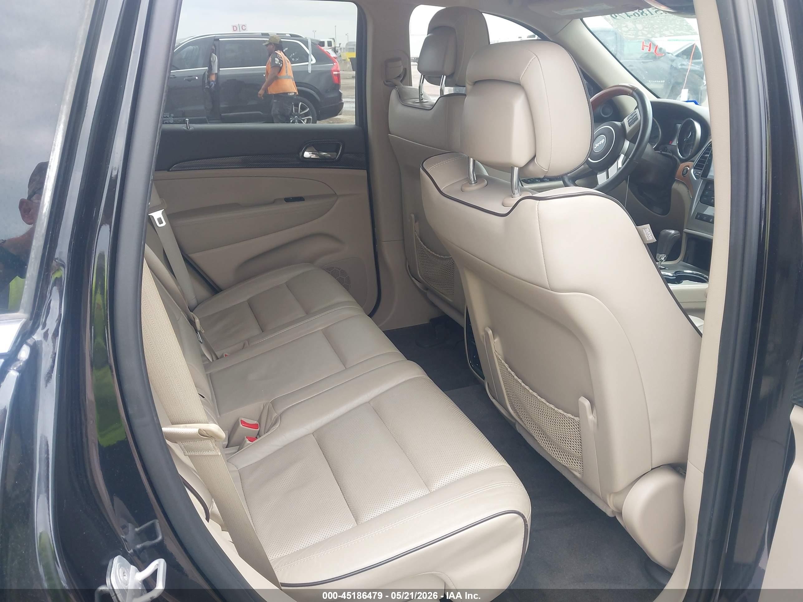 2013 Jeep Grand Cherokee Overland Black vin: 1C4RJECT1DC612770