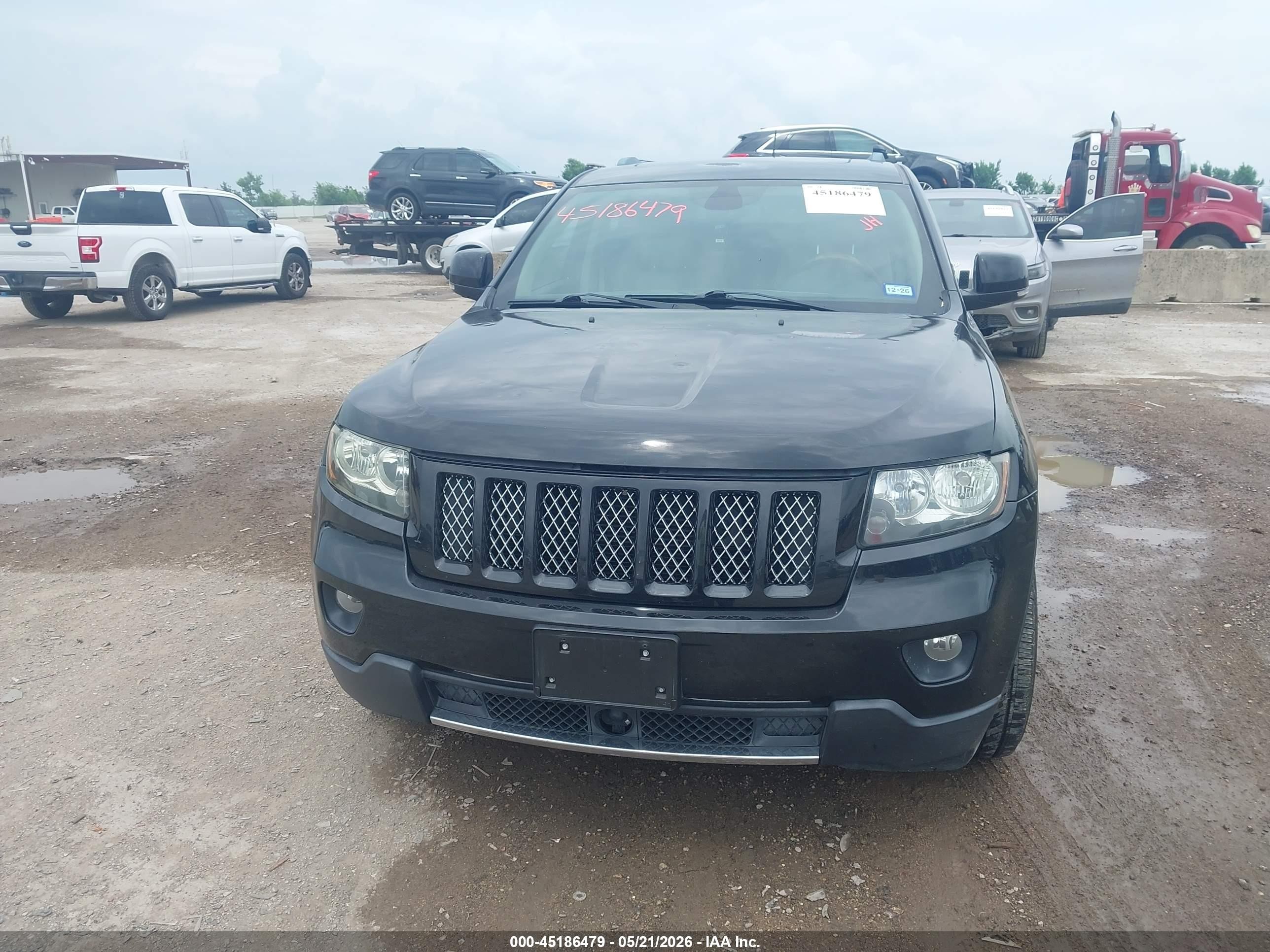 2013 Jeep Grand Cherokee Overland Black vin: 1C4RJECT1DC612770