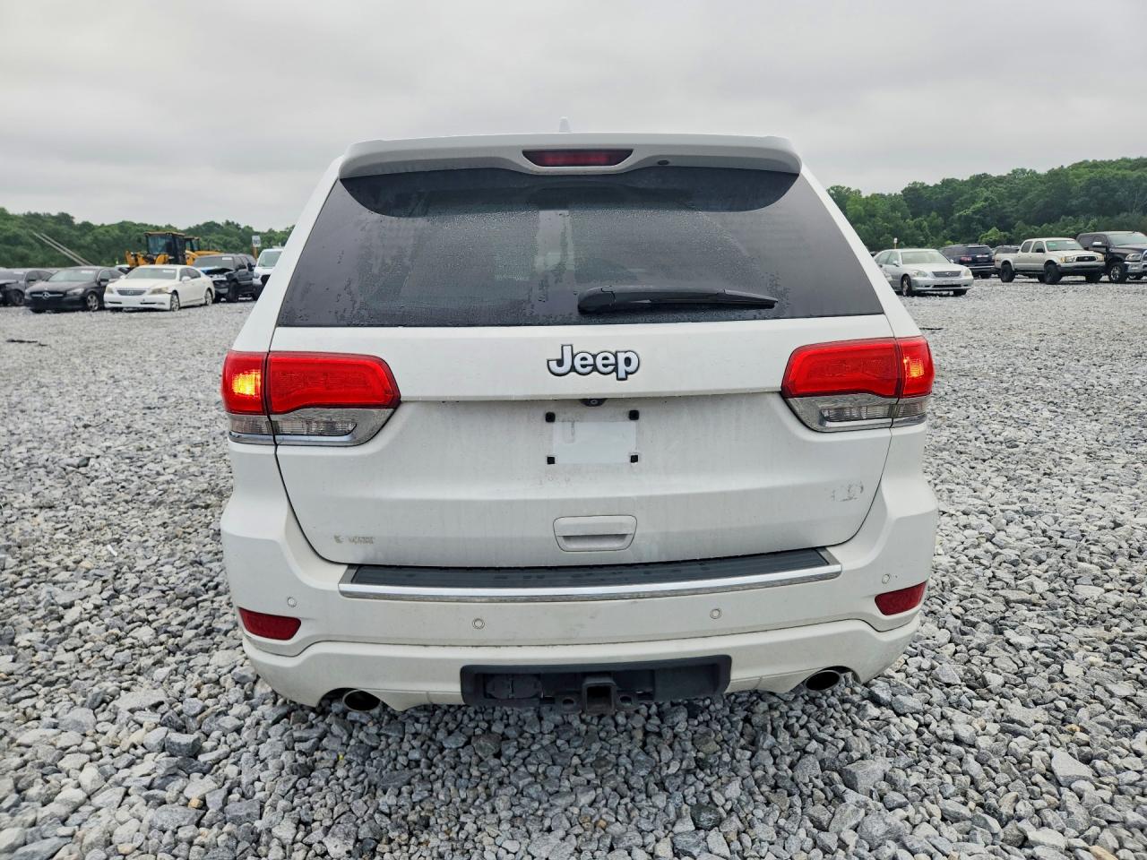 2014 Jeep Grand Cherokee Overland White vin: 1C4RJECT1EC130592