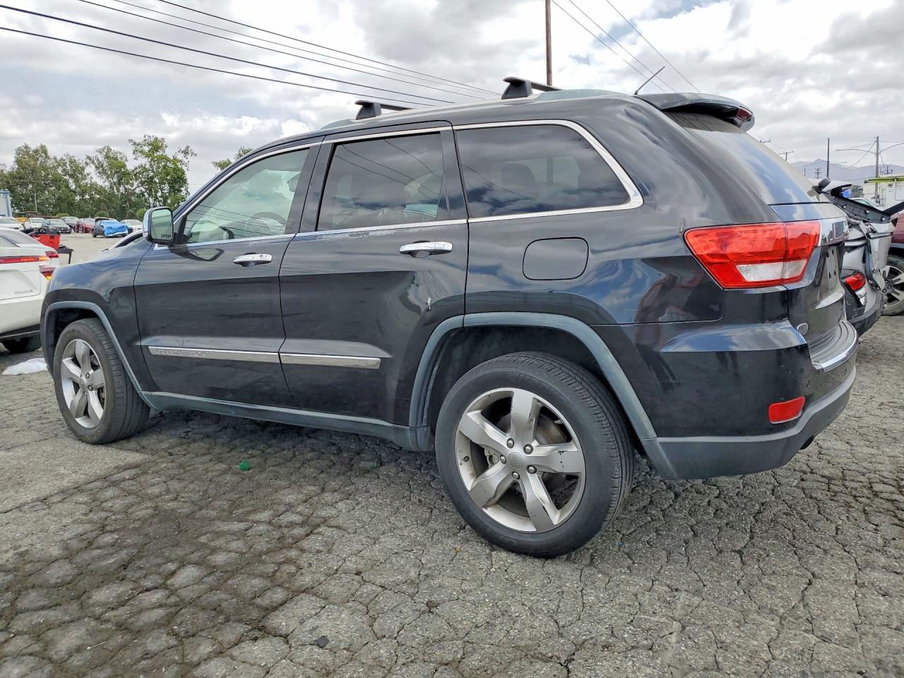 2012 Jeep Grand Cherokee Overland Black vin: 1C4RJECT2CC277646