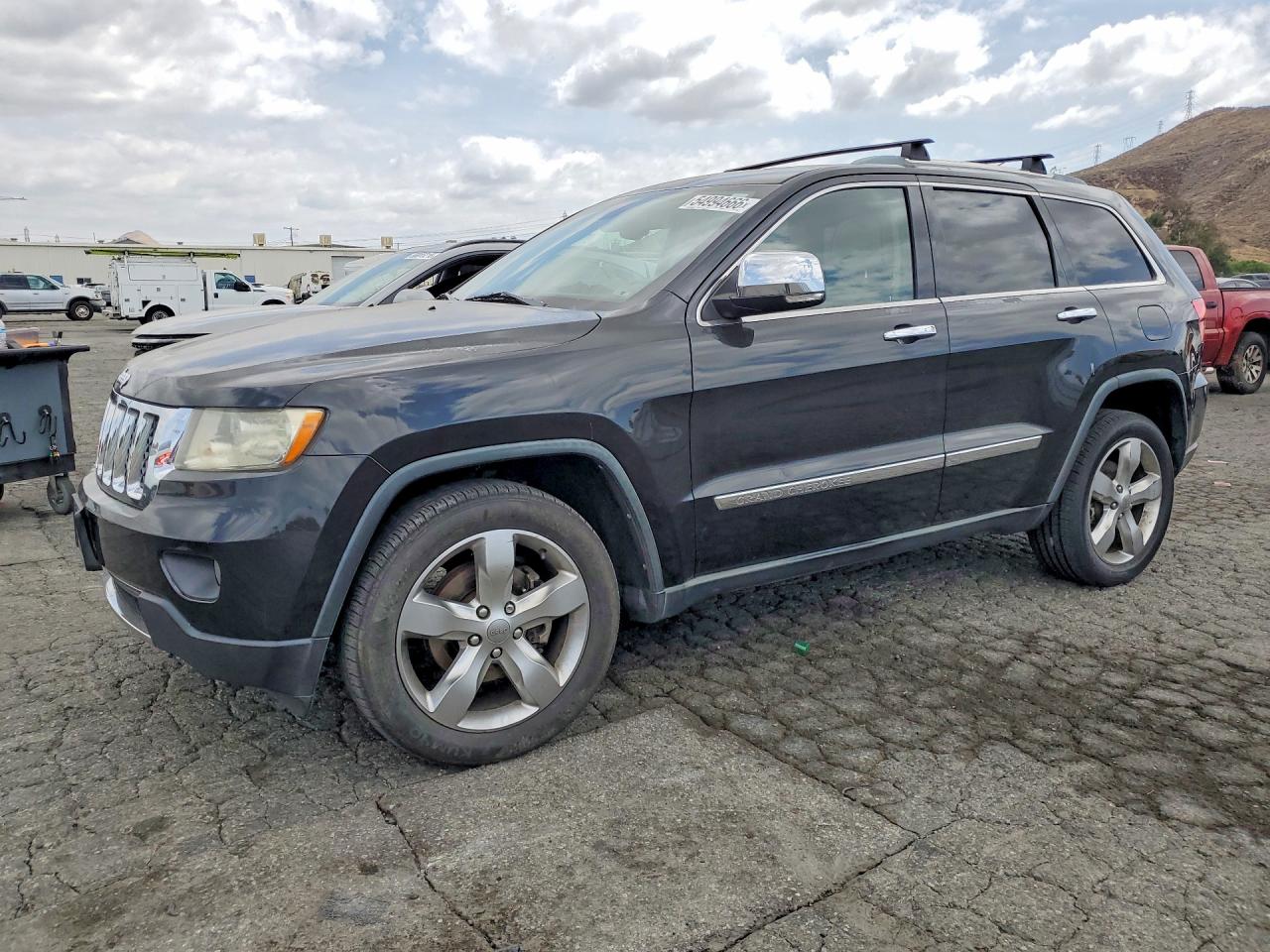 2012 Jeep Grand Cherokee Overland Black vin: 1C4RJECT2CC277646