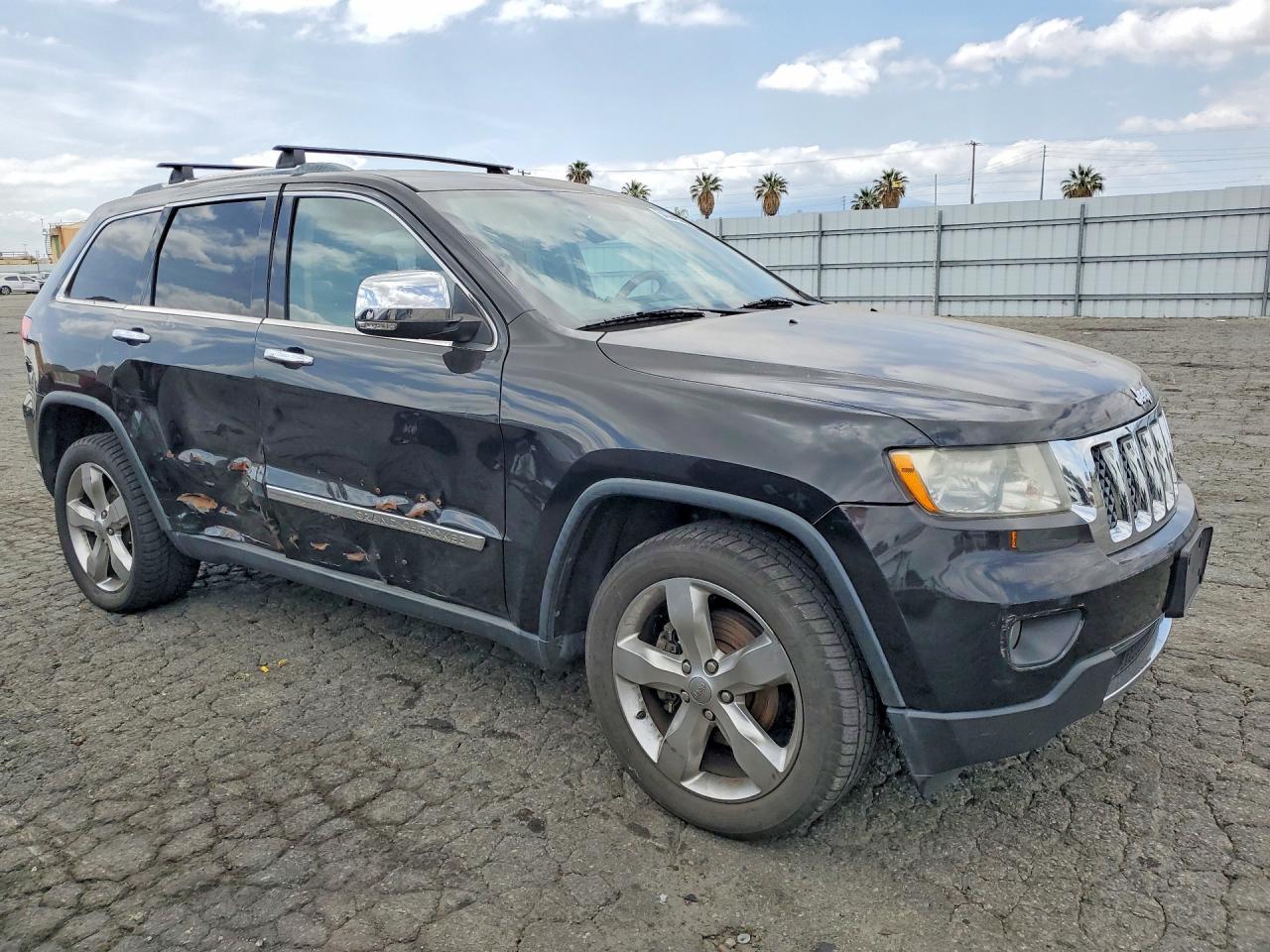 2012 Jeep Grand Cherokee Overland Black vin: 1C4RJECT2CC277646