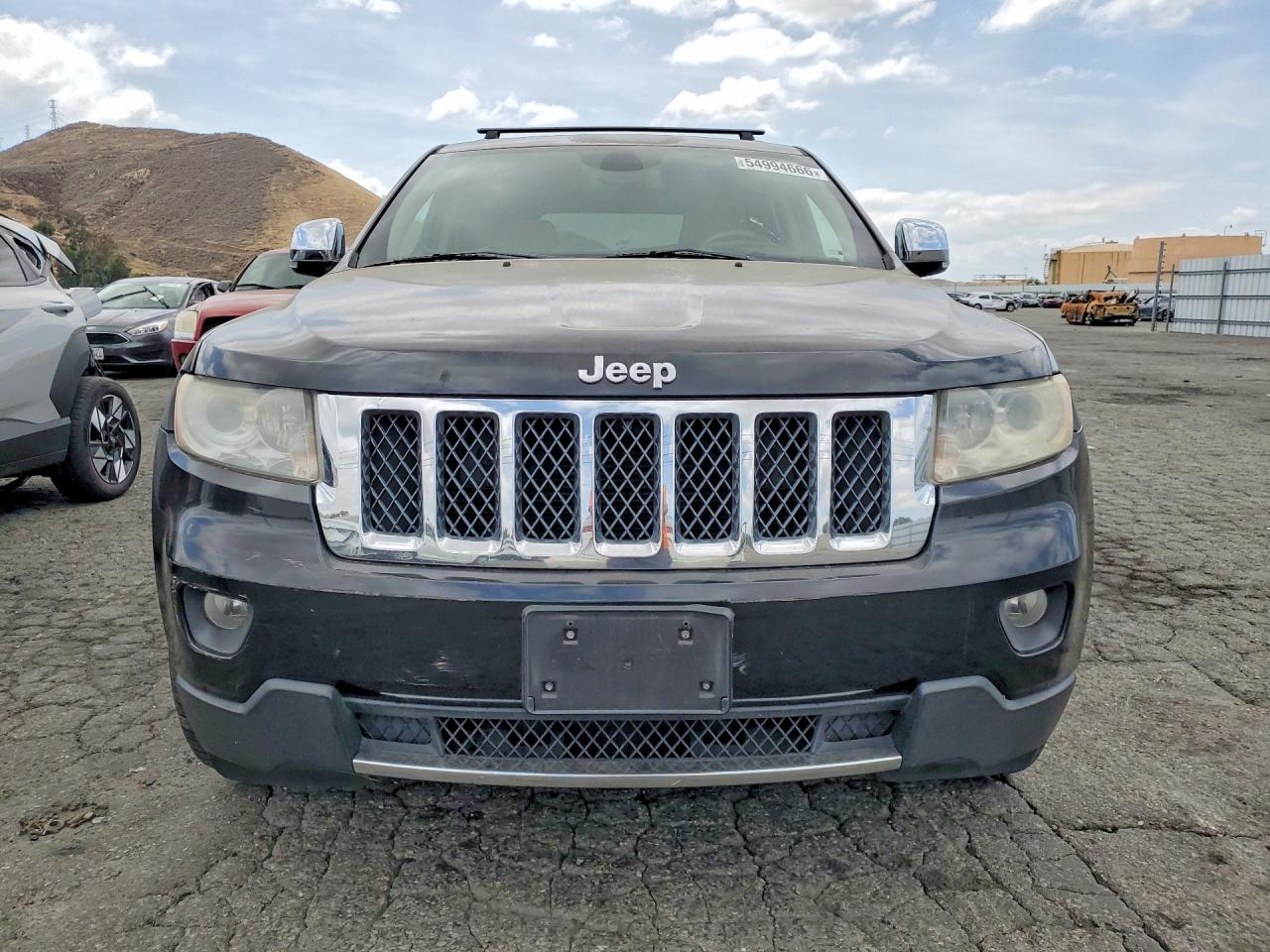 2012 Jeep Grand Cherokee Overland Black vin: 1C4RJECT2CC277646