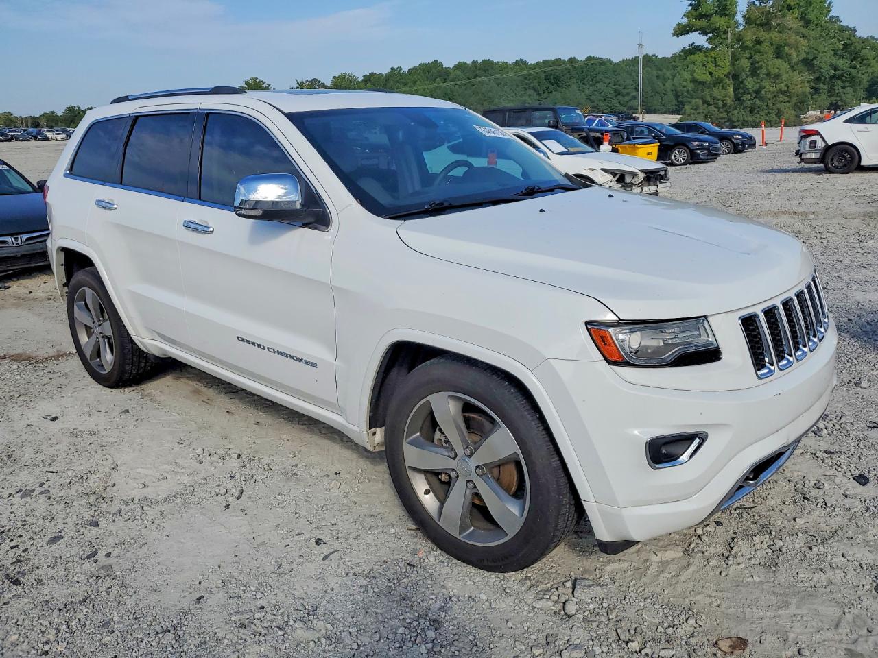 2014 Jeep Grand Cherokee Overland Белый vin: 1C4RJECT2EC122842