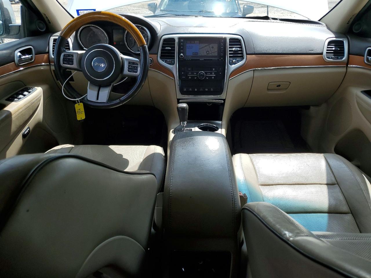 2012 Jeep Grand Cherokee Overland White vin: 1C4RJECT4CC362813