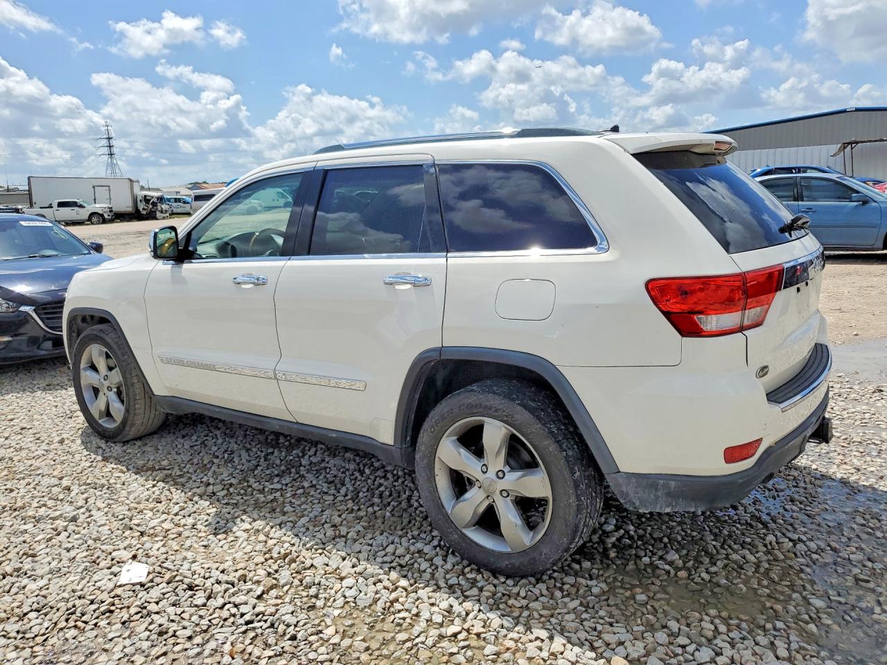 2012 Jeep Grand Cherokee Overland White vin: 1C4RJECT4CC362813