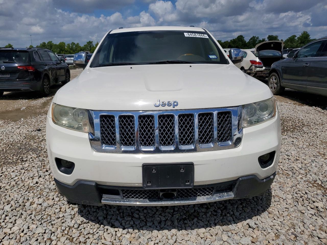 2012 Jeep Grand Cherokee Overland White vin: 1C4RJECT4CC362813