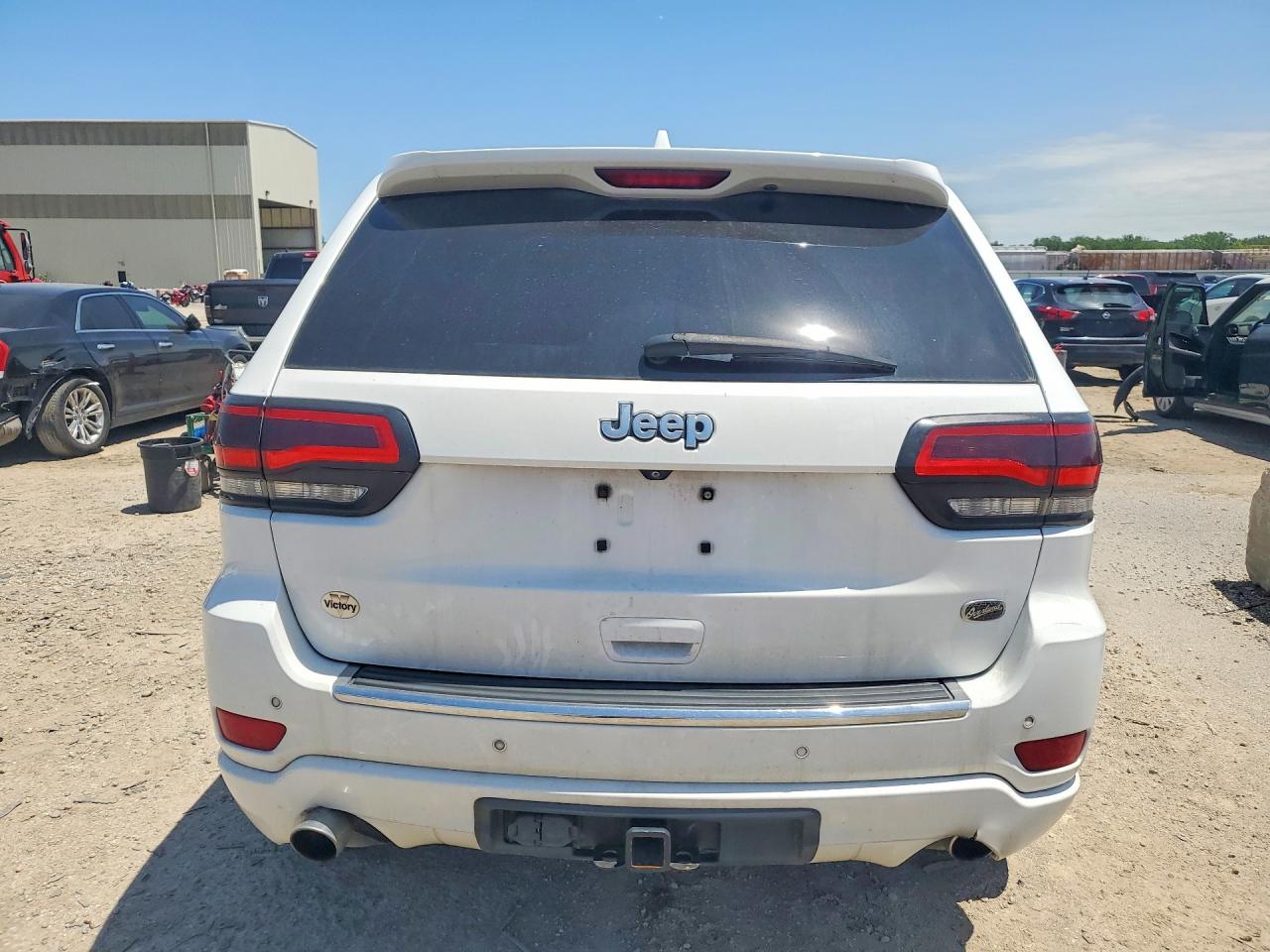2014 Jeep Grand Cherokee Overland White vin: 1C4RJECT5EC509739