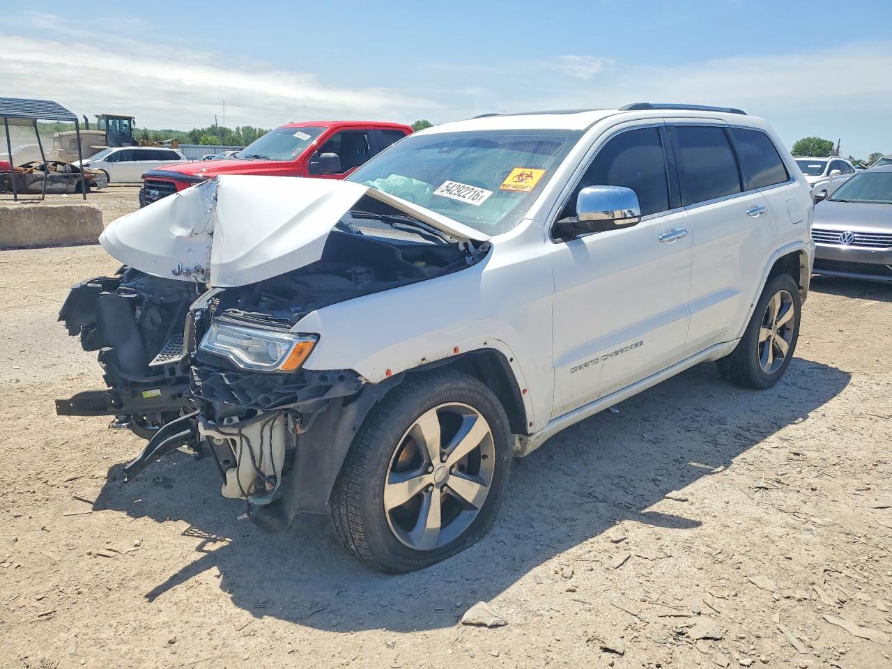 2014 Jeep Grand Cherokee Overland Белый vin: 1C4RJECT5EC509739