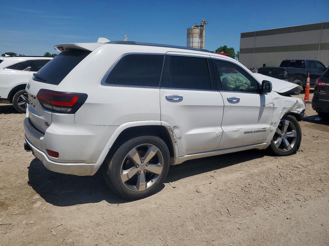2014 Jeep Grand Cherokee Overland White vin: 1C4RJECT5EC509739