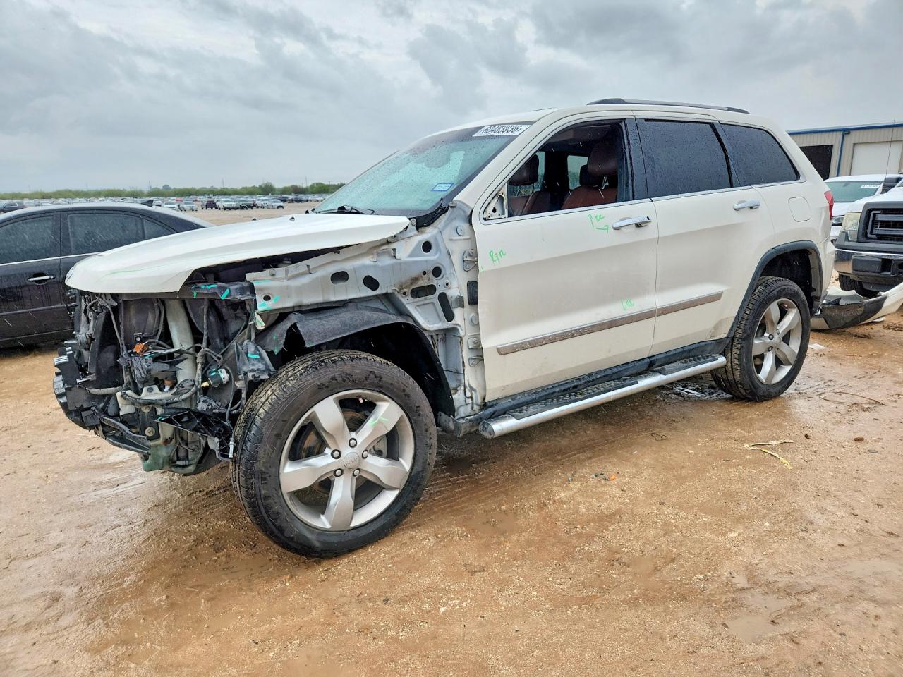2012 Jeep Grand Cherokee Overland Белый vin: 1C4RJECT6CC271056