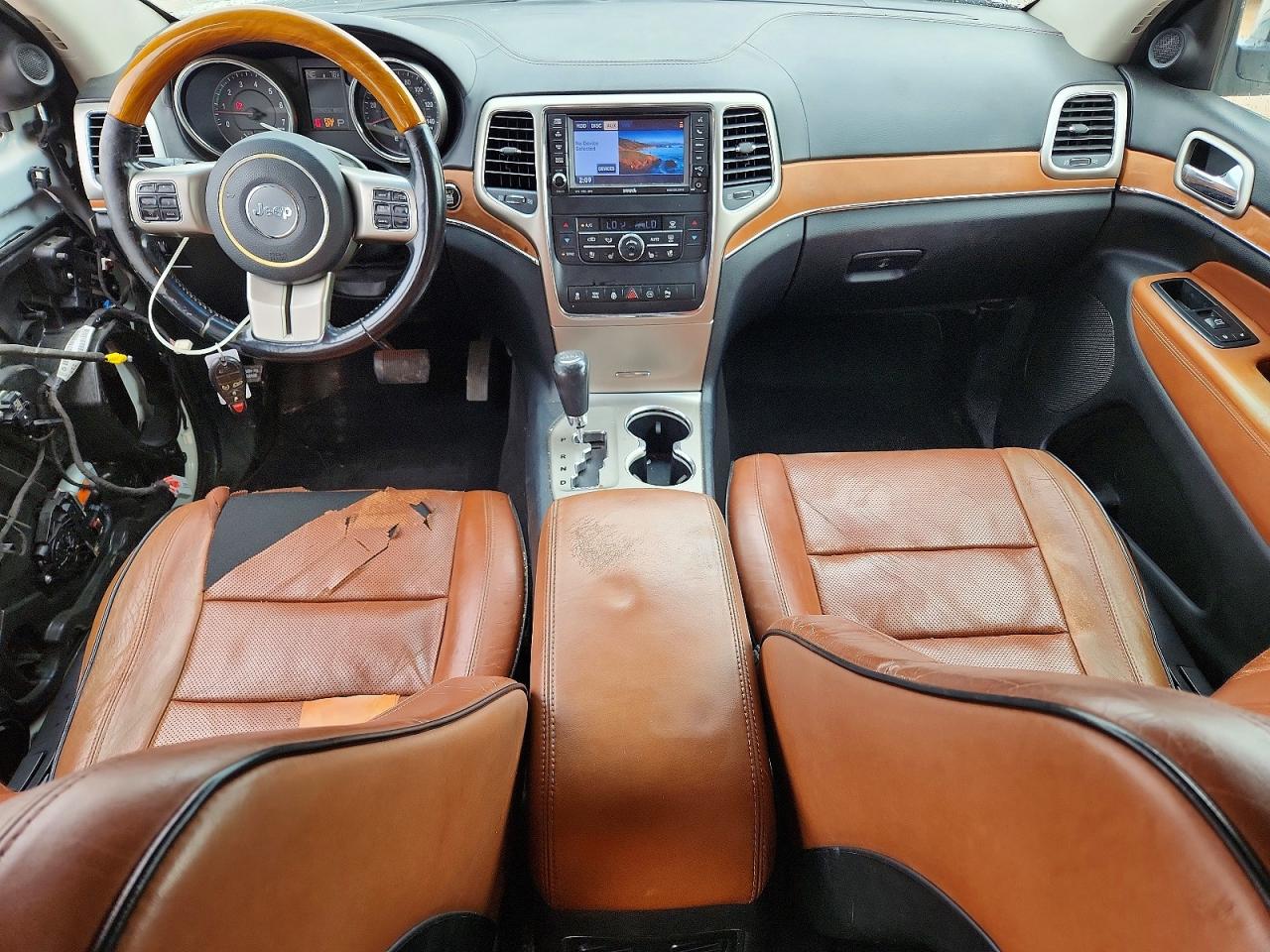 2012 Jeep Grand Cherokee Overland Белый vin: 1C4RJECT6CC271056
