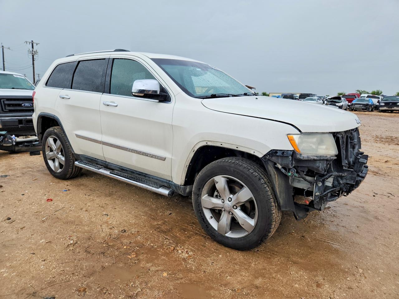 2012 Jeep Grand Cherokee Overland Белый vin: 1C4RJECT6CC271056
