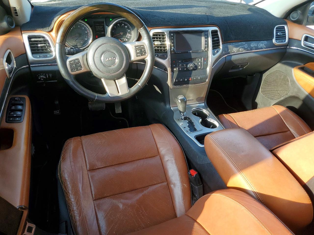 2012 Jeep Grand Cherokee Overland Silver vin: 1C4RJECT7CC263905