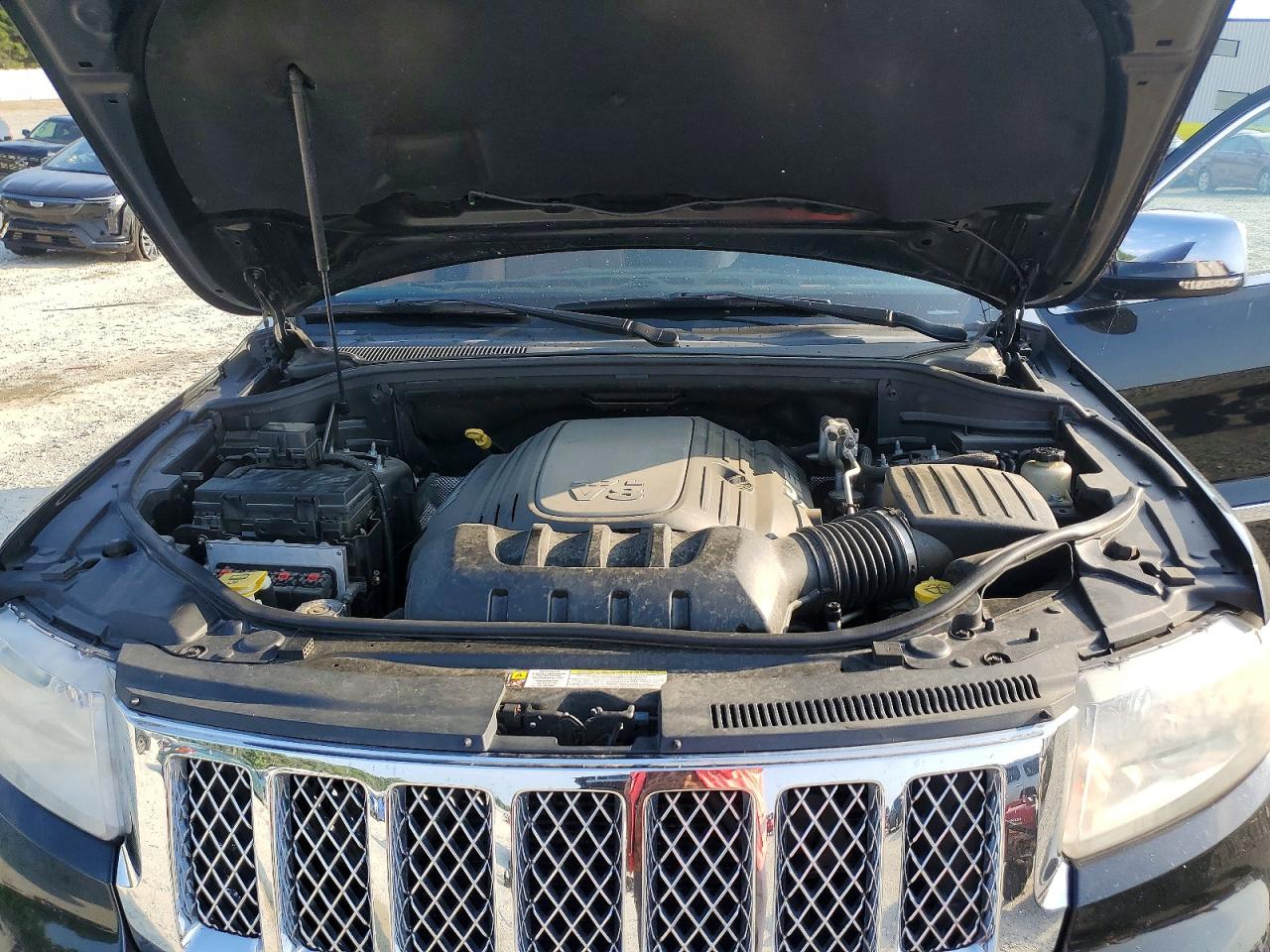 2012 Jeep Grand Cherokee Overland Silver vin: 1C4RJECT7CC263905