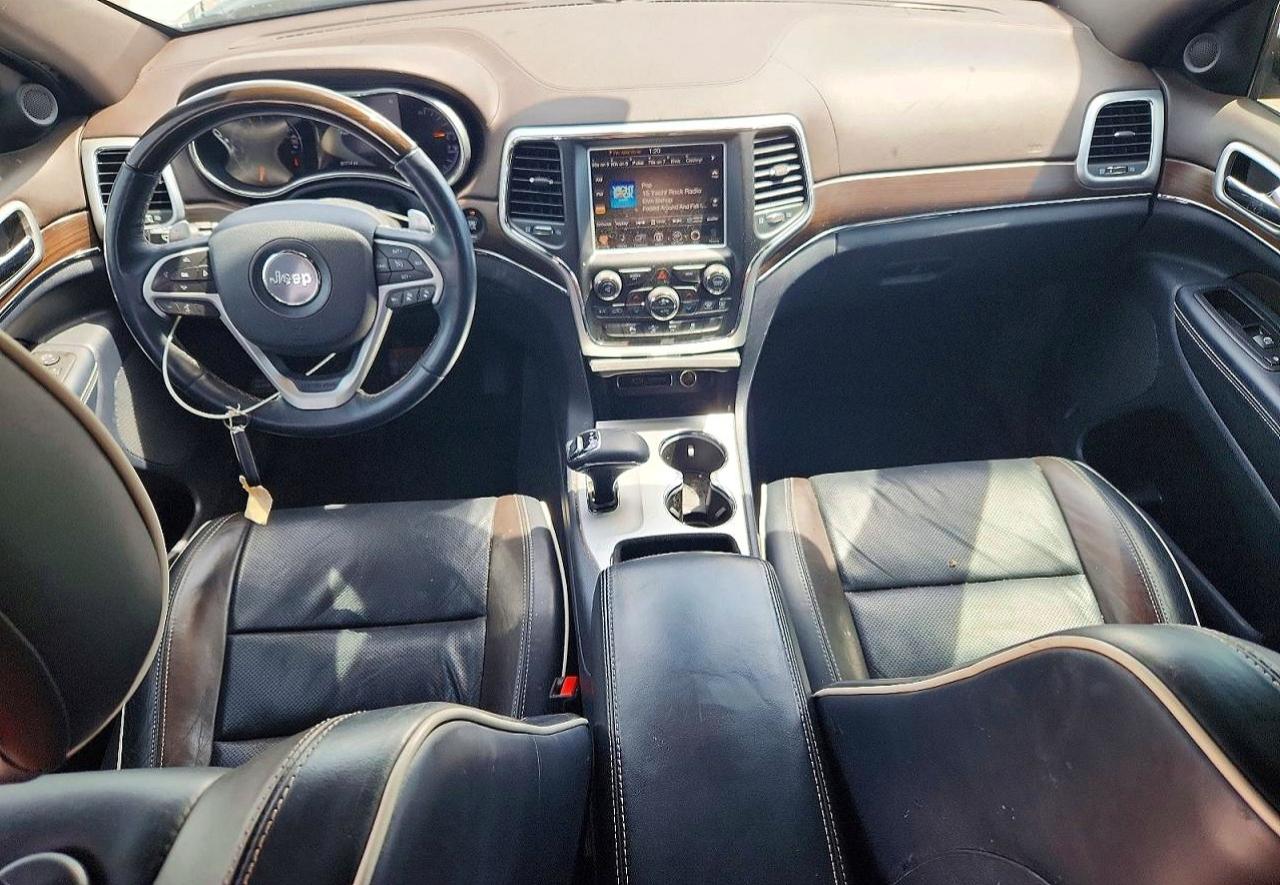 2014 Jeep Grand Cherokee Overland White vin: 1C4RJECT7EC329971