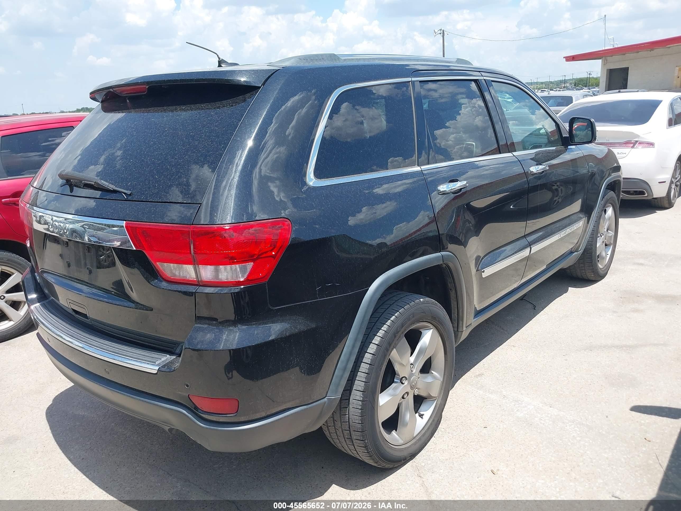 2013 Jeep Grand Cherokee Overland Black vin: 1C4RJECT8DC636984
