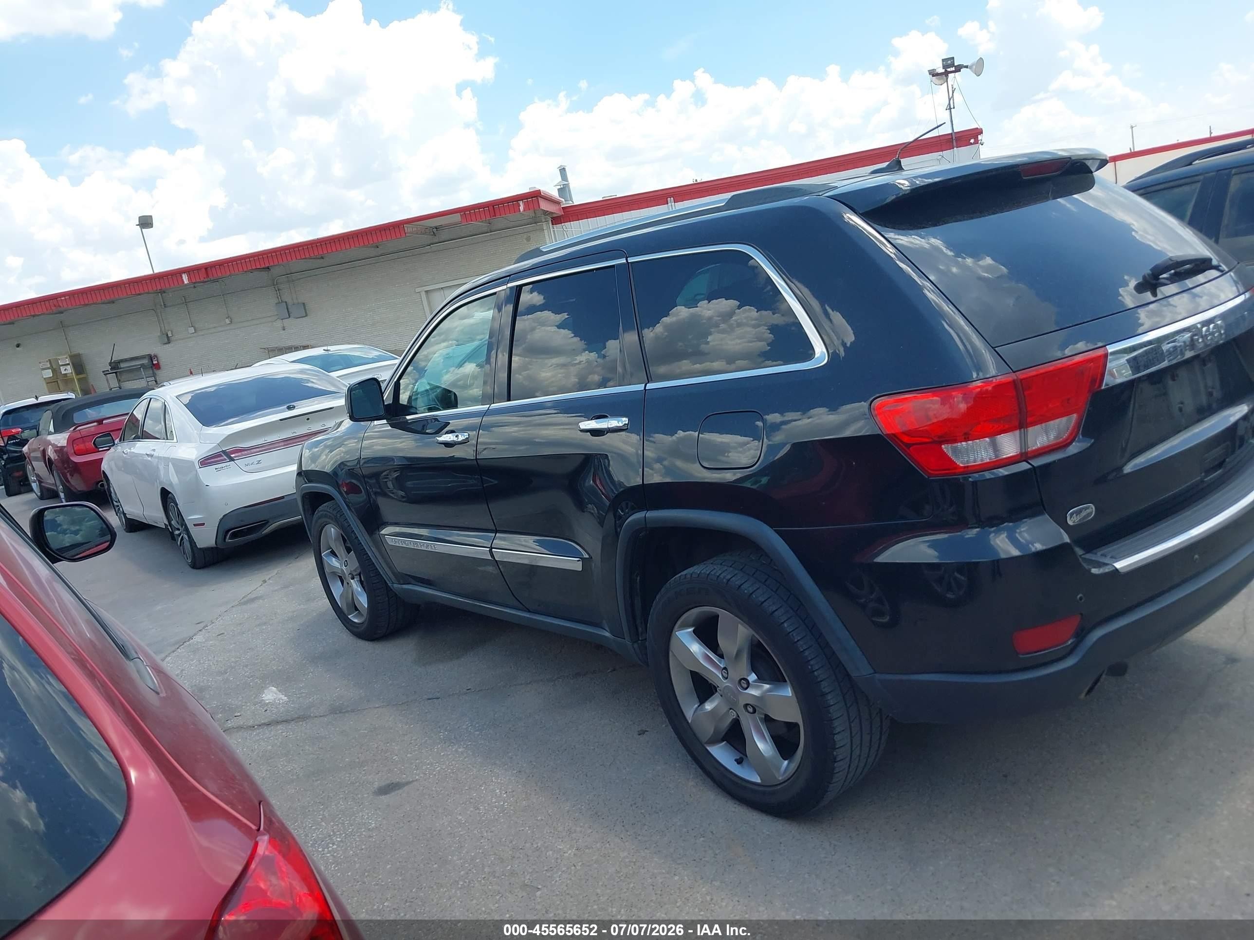 2013 Jeep Grand Cherokee Overland Black vin: 1C4RJECT8DC636984
