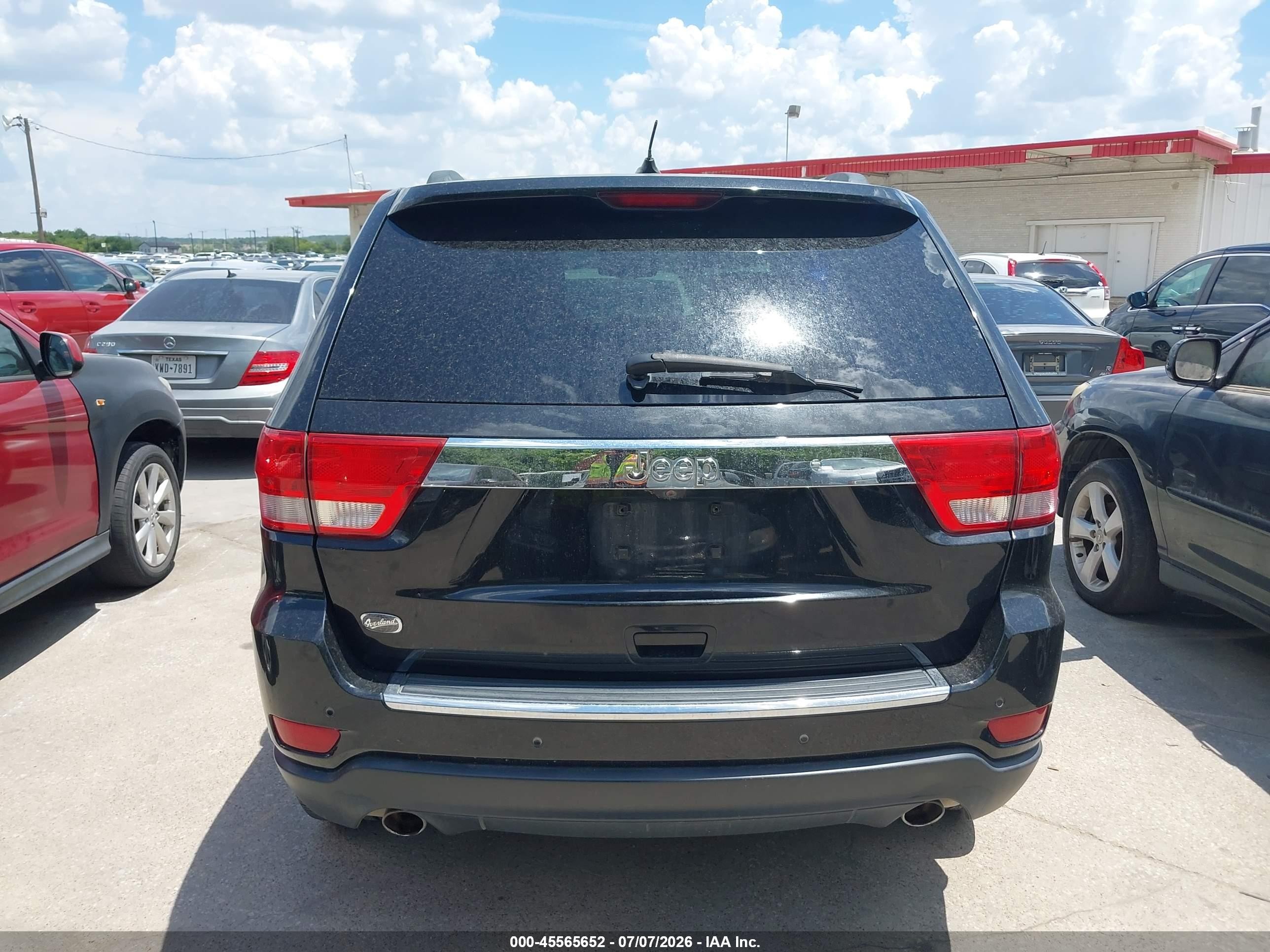 2013 Jeep Grand Cherokee Overland Black vin: 1C4RJECT8DC636984