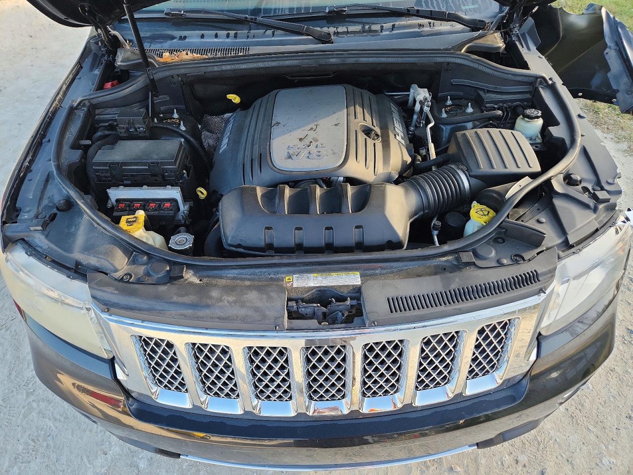 2012 Jeep Grand Cherokee Overland Black vin: 1C4RJECT9CC194635