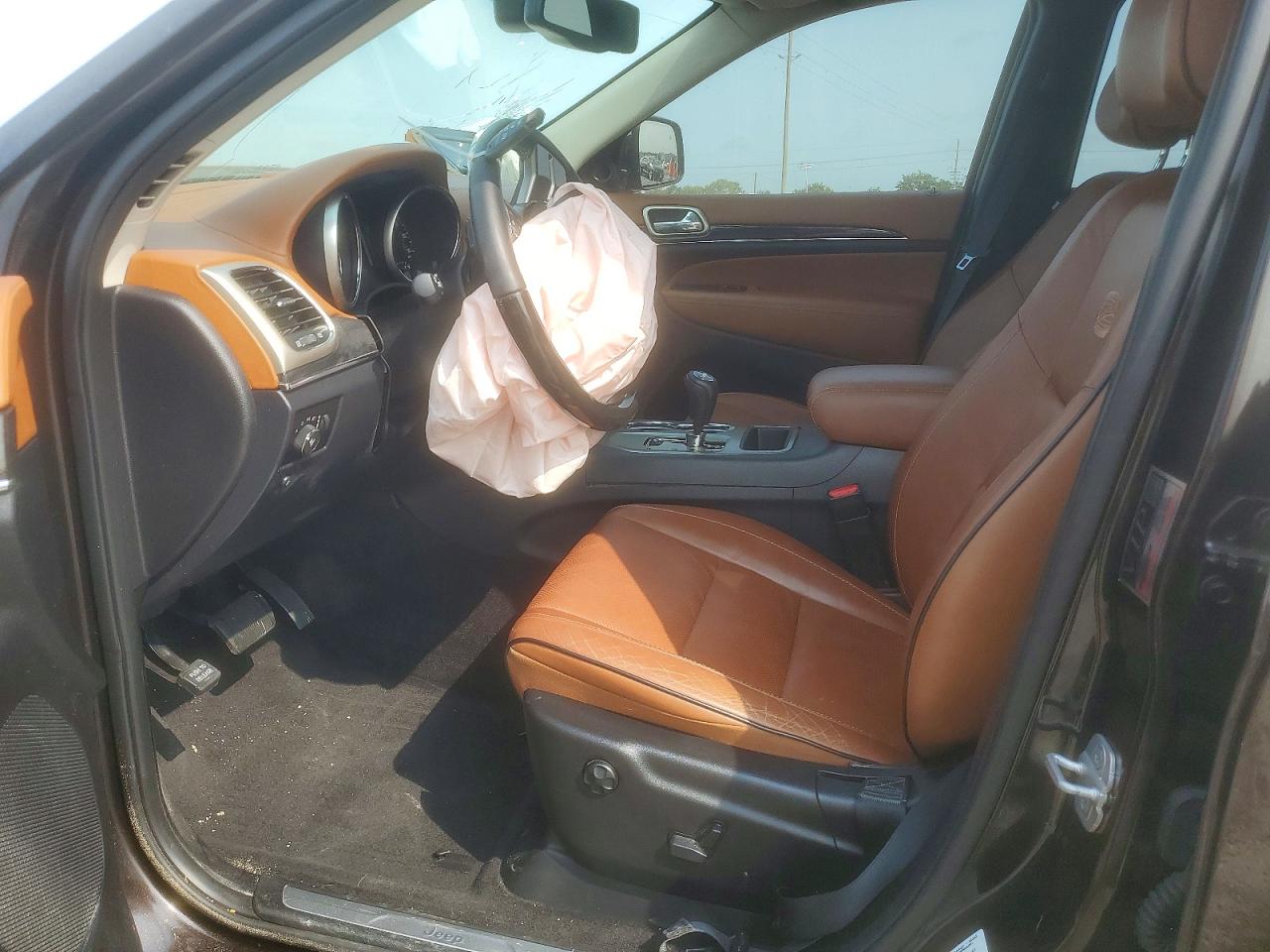 2013 Jeep Grand Cherokee Overland Brown vin: 1C4RJECT9DC591005