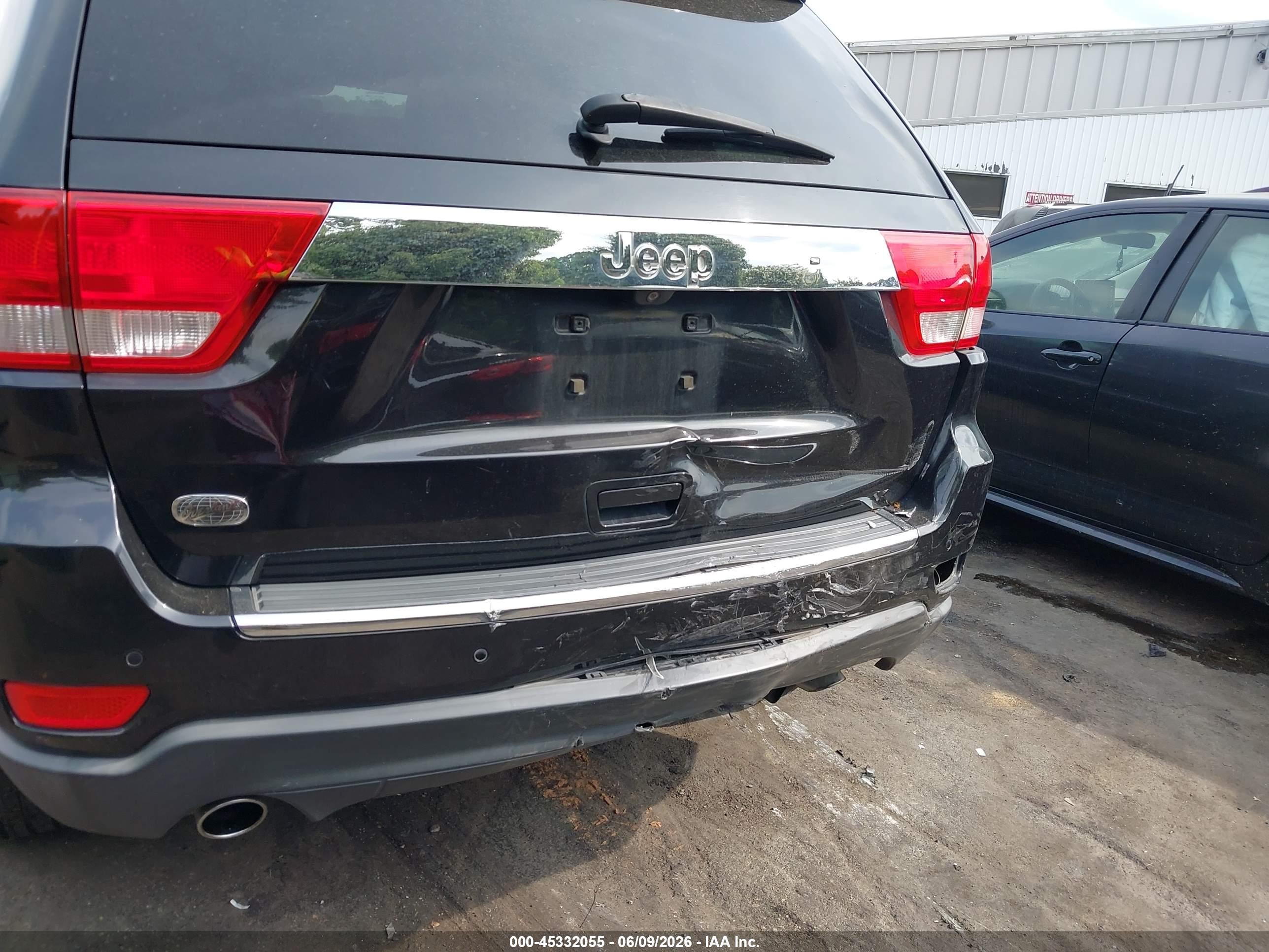 2013 Jeep Grand Cherokee Overland Black vin: 1C4RJECT9DC652241