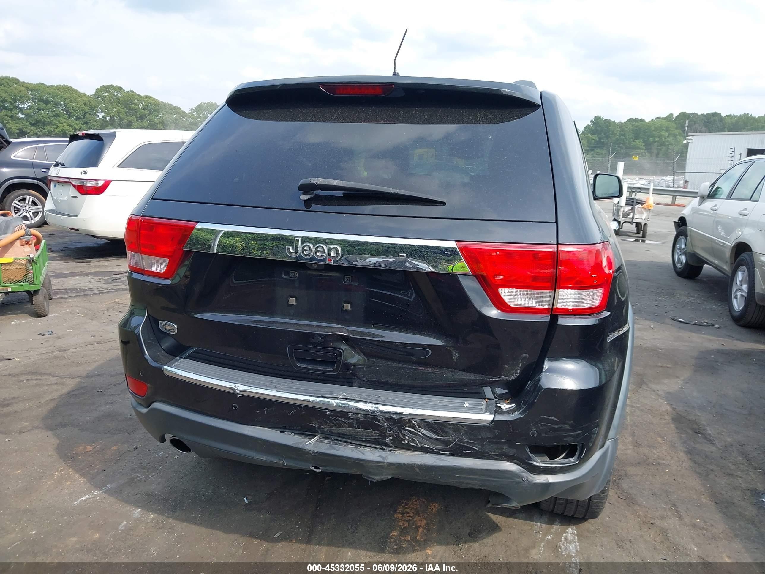 2013 Jeep Grand Cherokee Overland Black vin: 1C4RJECT9DC652241
