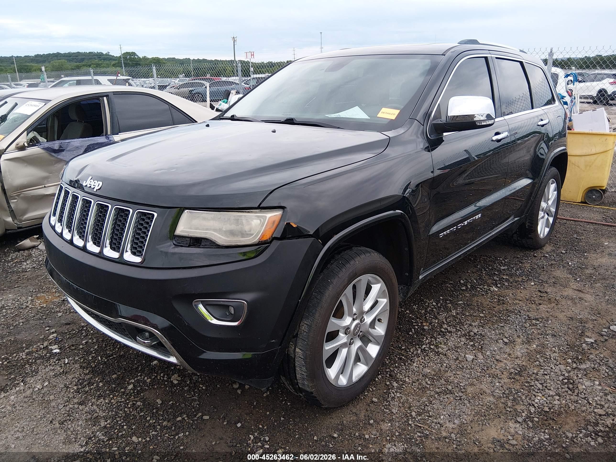 2014 Jeep Grand Cherokee Overland Black vin: 1C4RJECT9EC160424