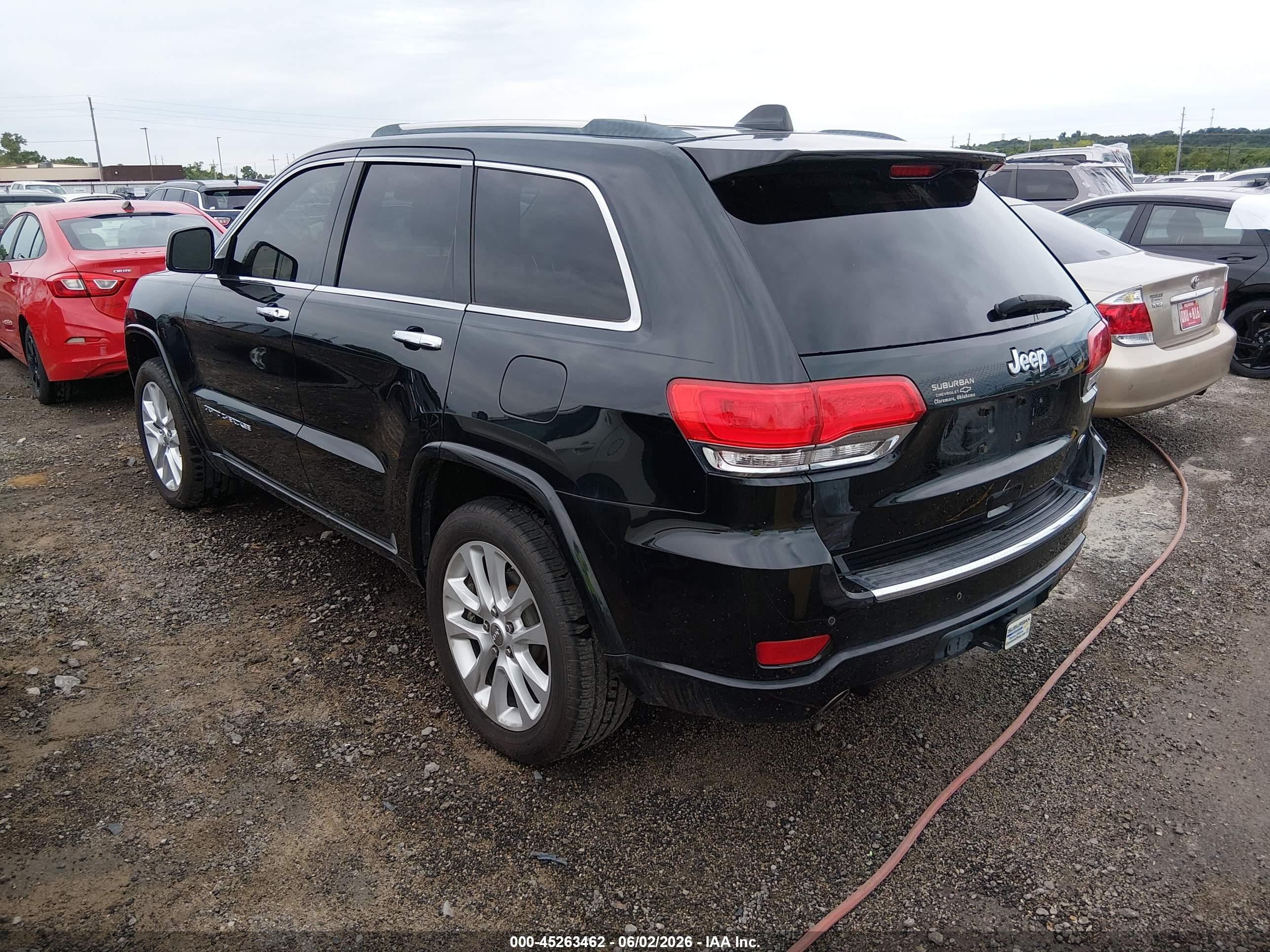 2014 Jeep Grand Cherokee Overland Black vin: 1C4RJECT9EC160424