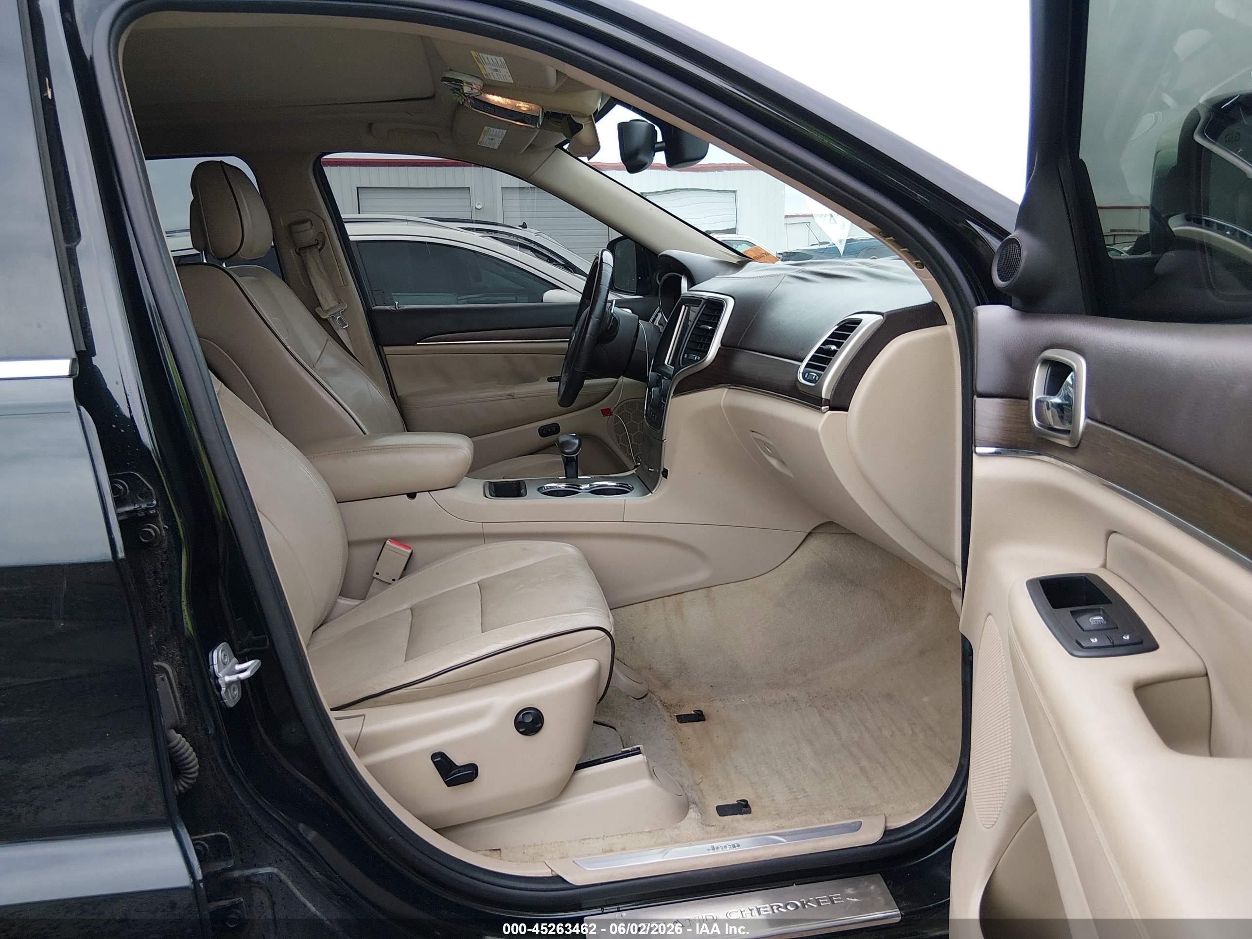 2014 Jeep Grand Cherokee Overland Black vin: 1C4RJECT9EC160424