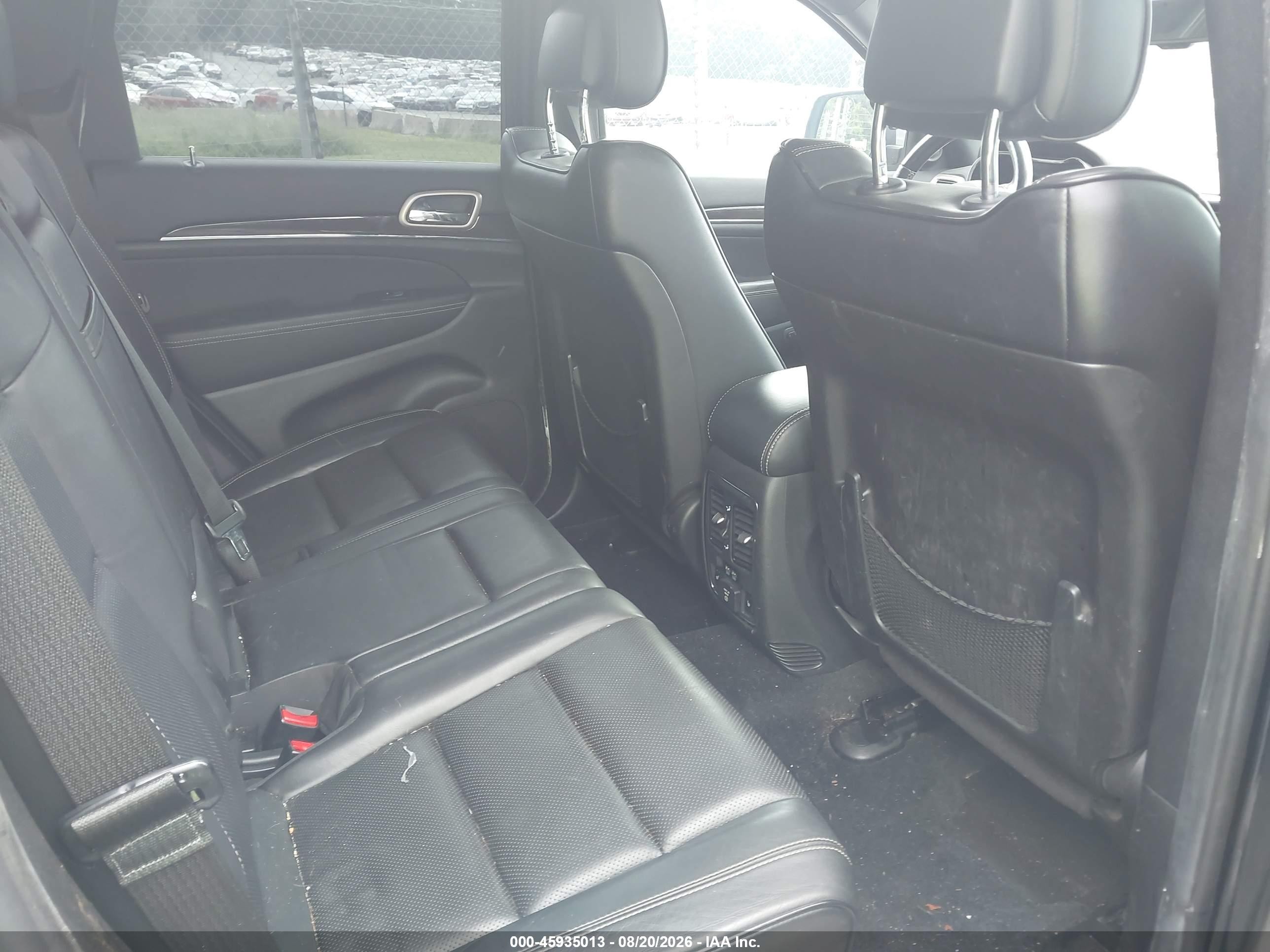 2014 Jeep Grand Cherokee Overland Black vin: 1C4RJECT9EC212473