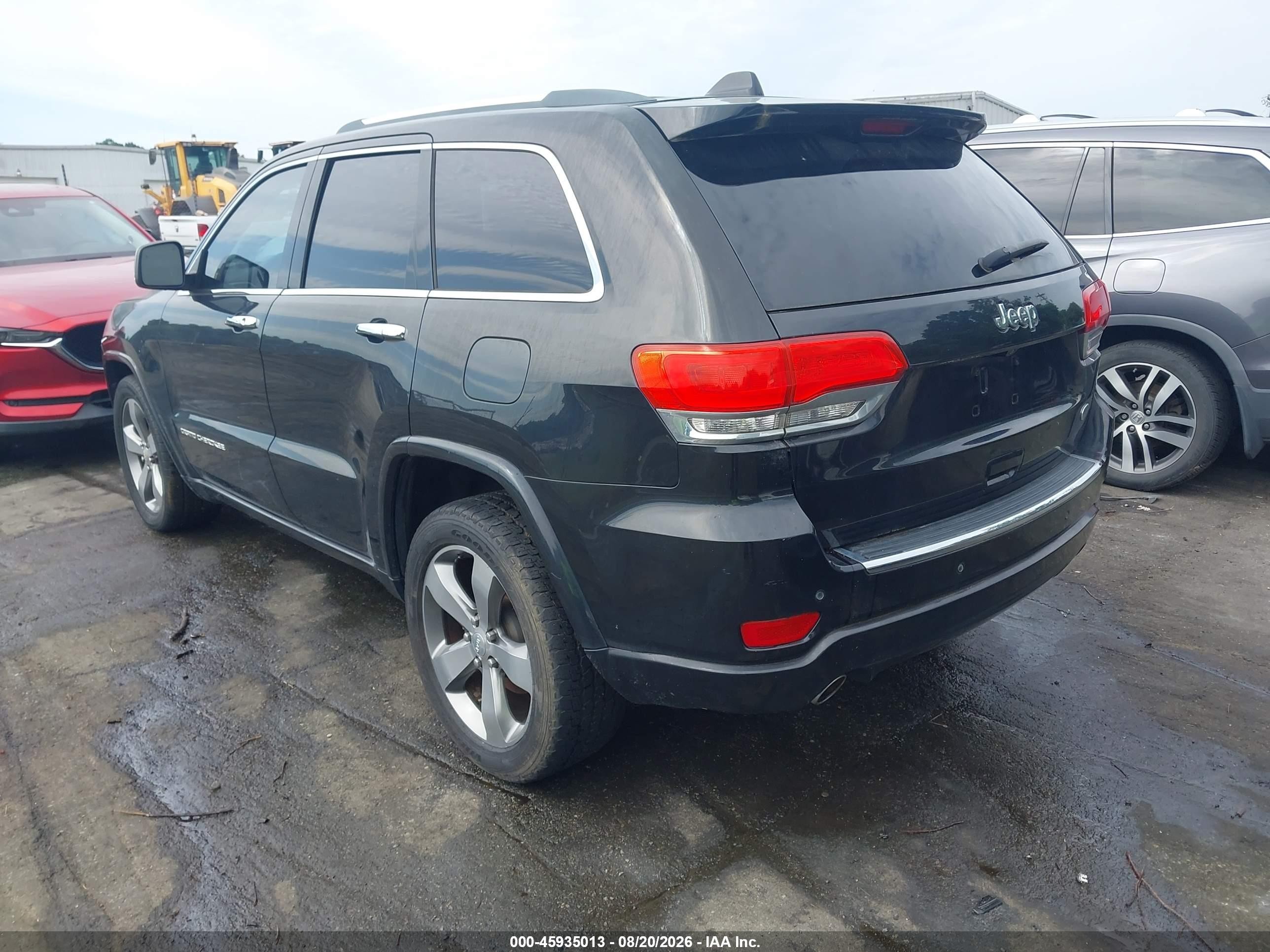 2014 Jeep Grand Cherokee Overland Black vin: 1C4RJECT9EC212473