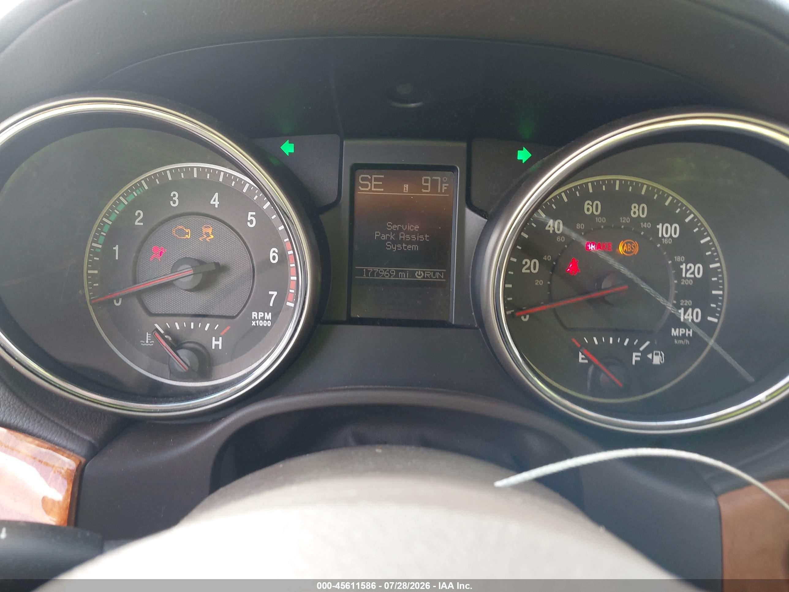 2012 Jeep Grand Cherokee Overland Blue vin: 1C4RJECTXCC227772